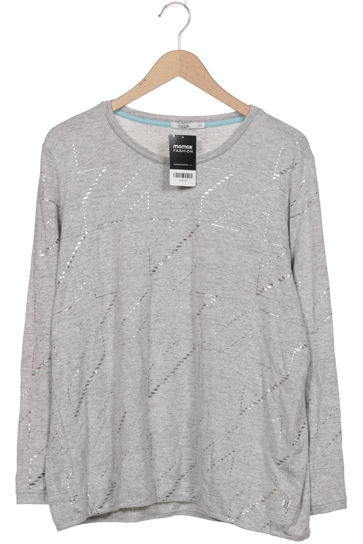 

Cecil Damen Langarmshirt, grau, Gr. 46