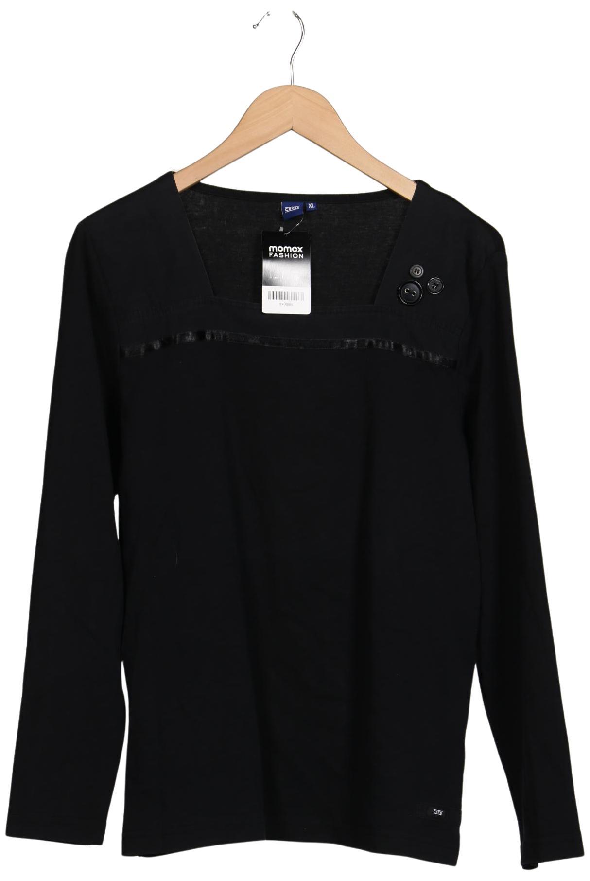 

Cecil Damen Langarmshirt, schwarz, Gr. 44