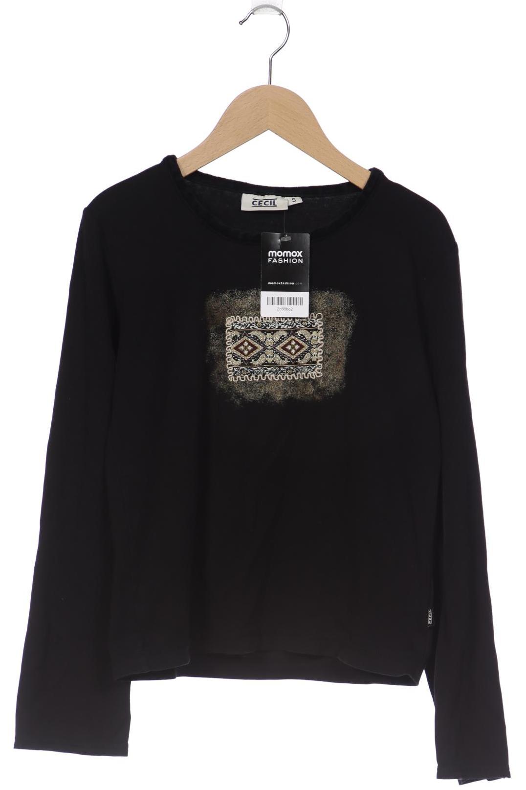 

CECIL Damen Langarmshirt, schwarz