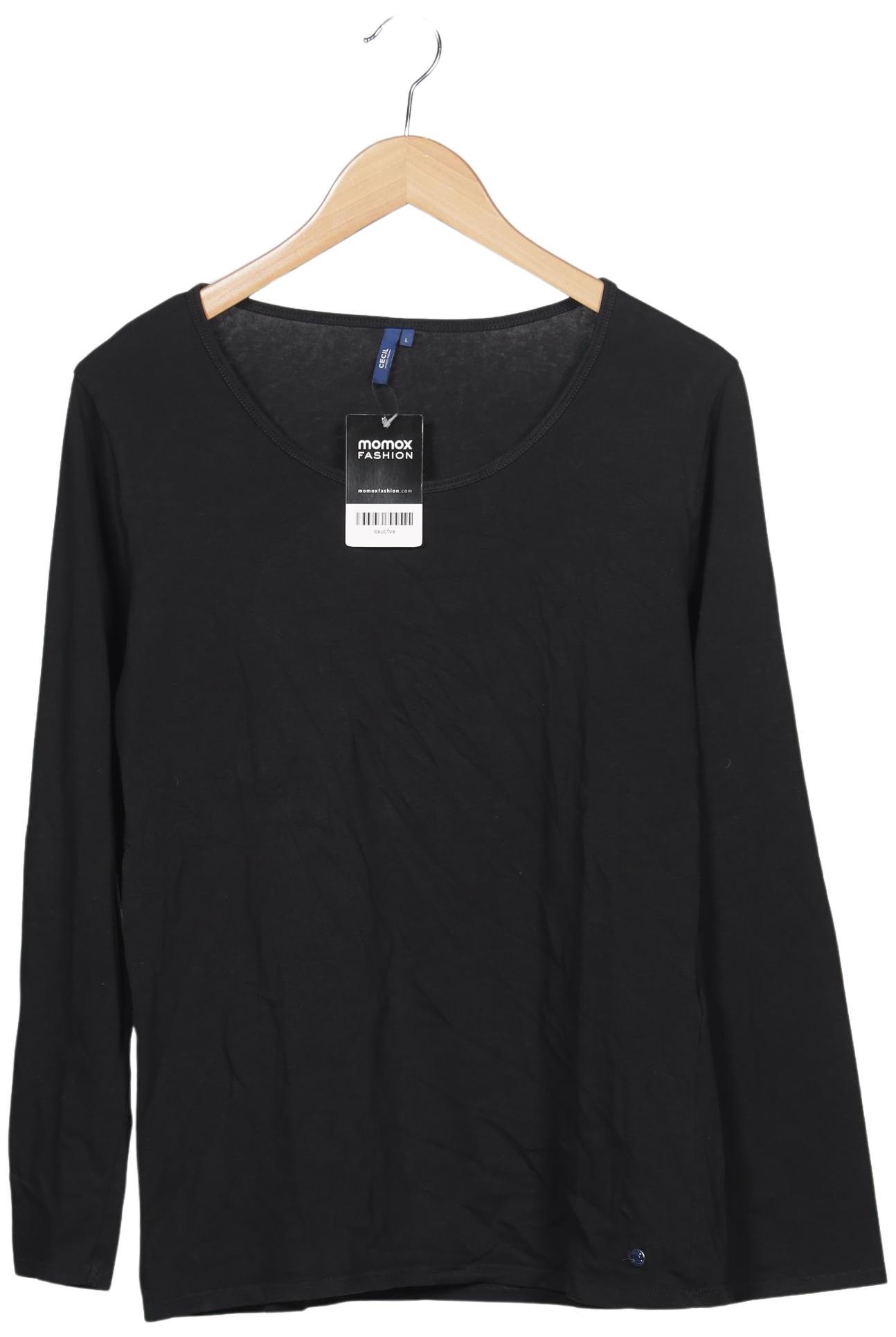 

Cecil Damen Langarmshirt, schwarz, Gr. 42