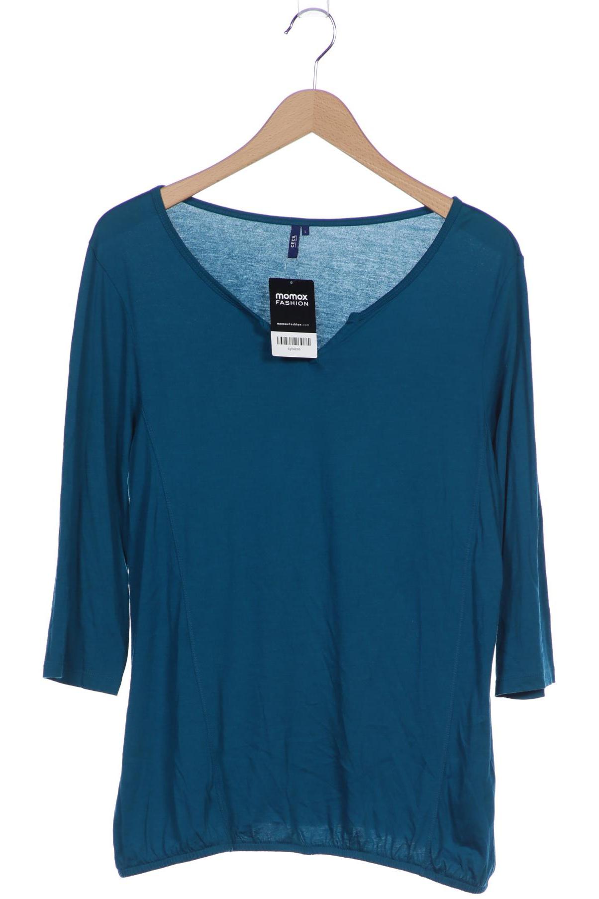 

Cecil Damen Langarmshirt, türkis, Gr. 42