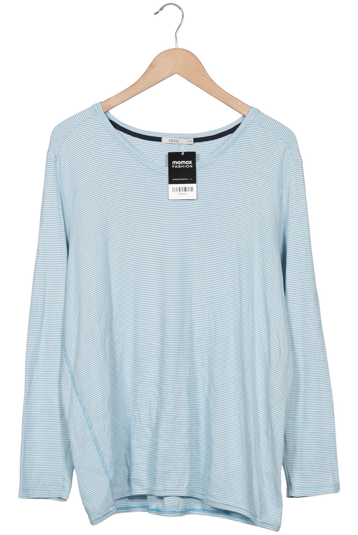 

Cecil Damen Langarmshirt, hellblau, Gr. 46