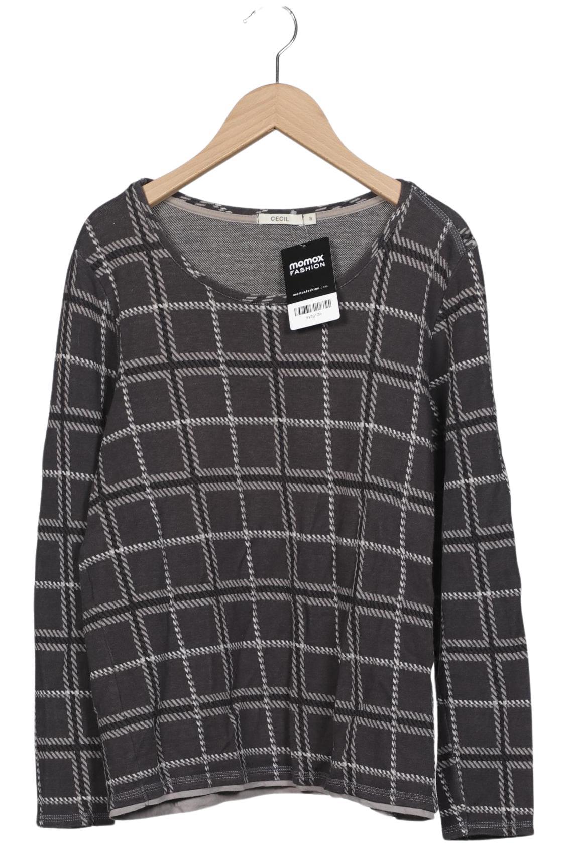 

Cecil Damen Langarmshirt, grau, Gr. 36