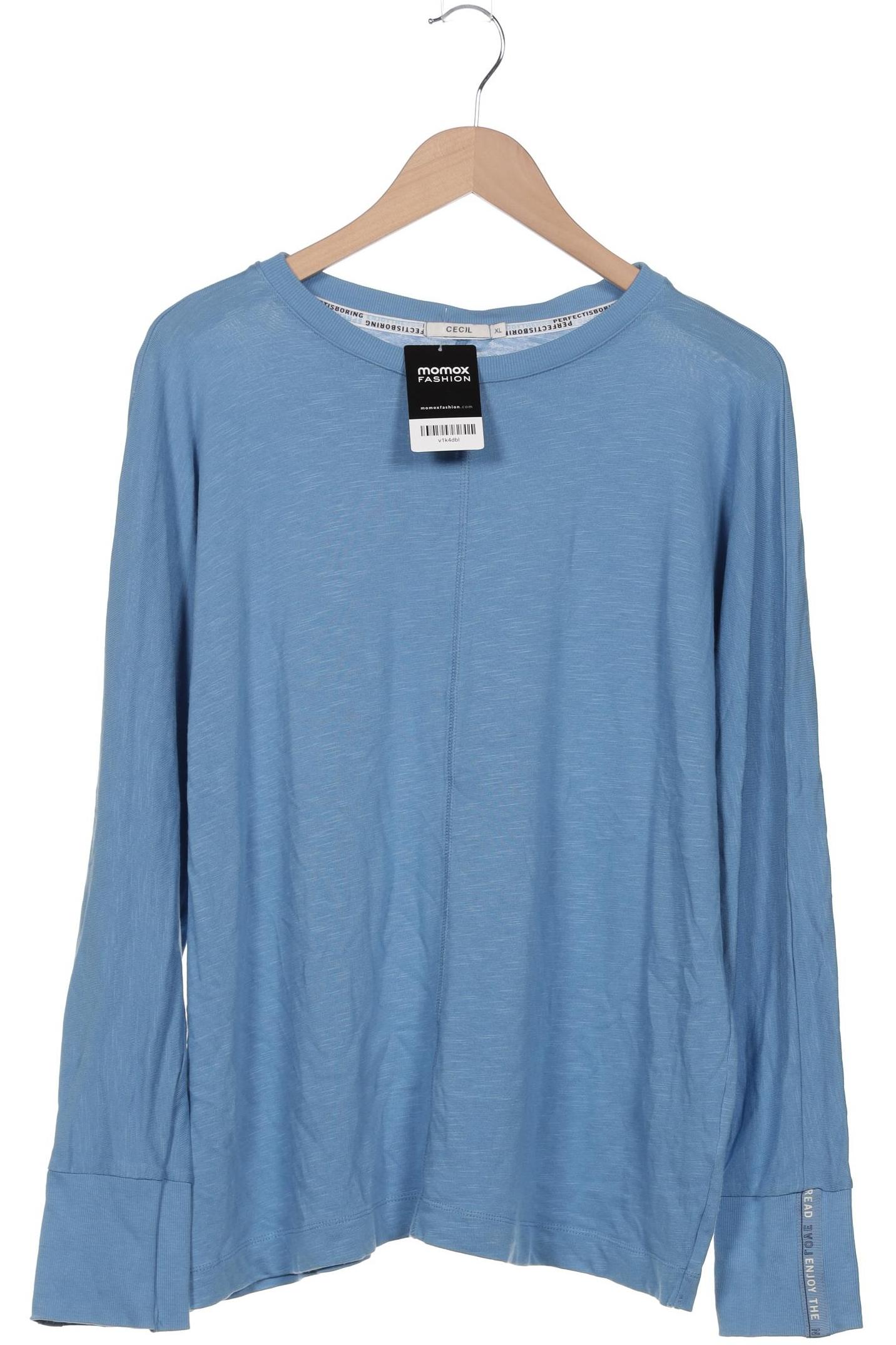 

Cecil Damen Langarmshirt, blau, Gr. 44