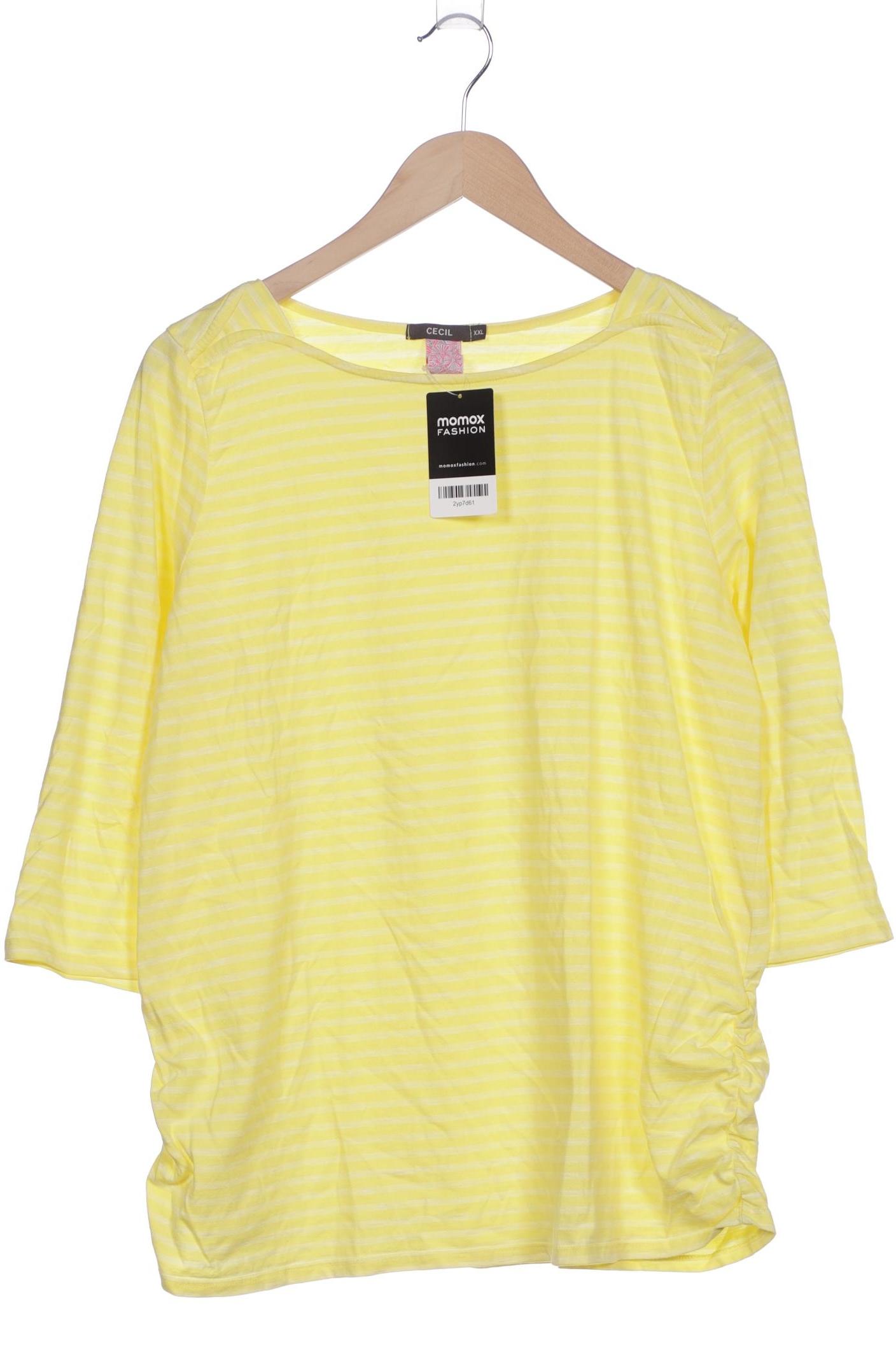 

Cecil Damen Langarmshirt, gelb, Gr. 46