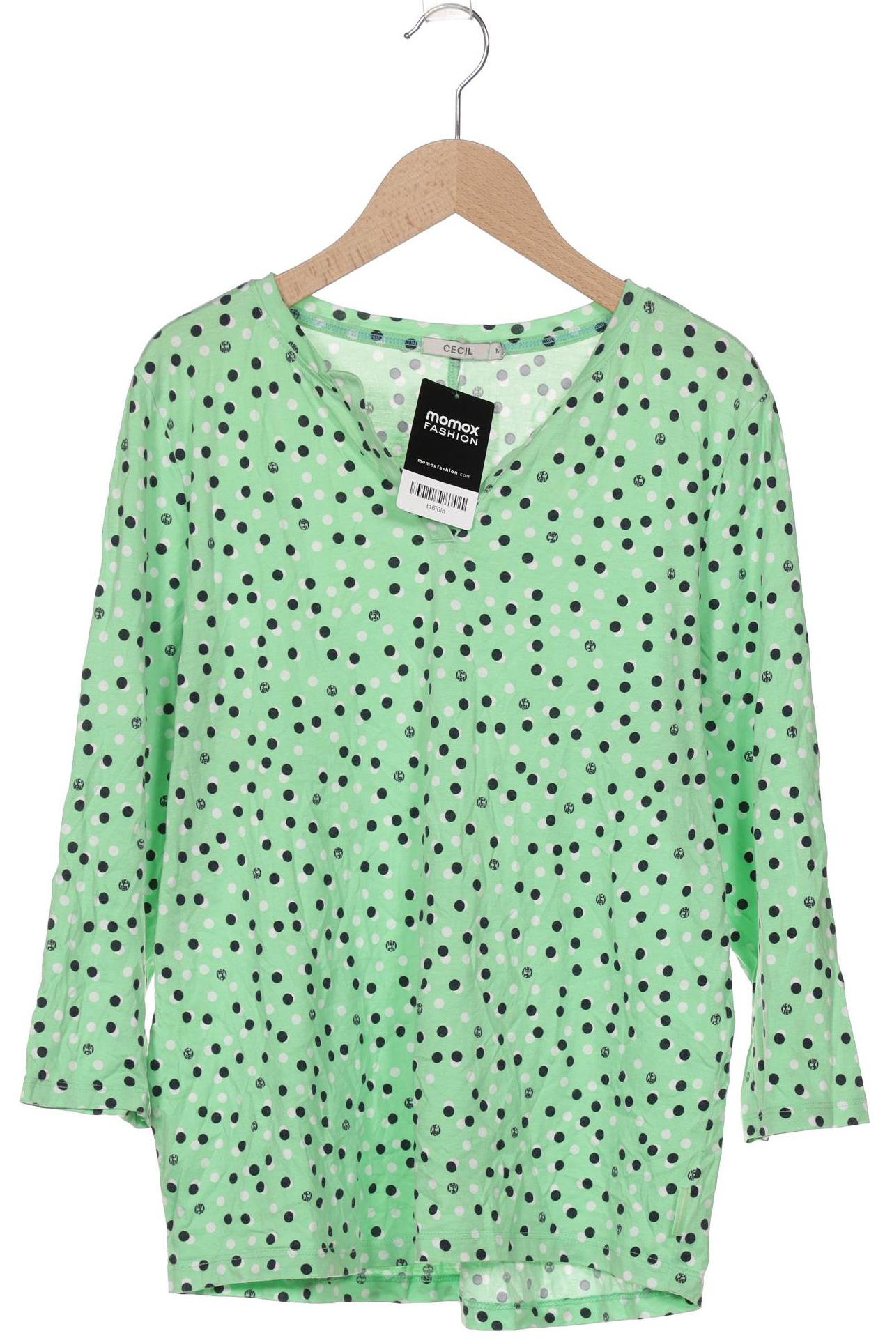 

Cecil Damen Langarmshirt, hellgrün, Gr. 38
