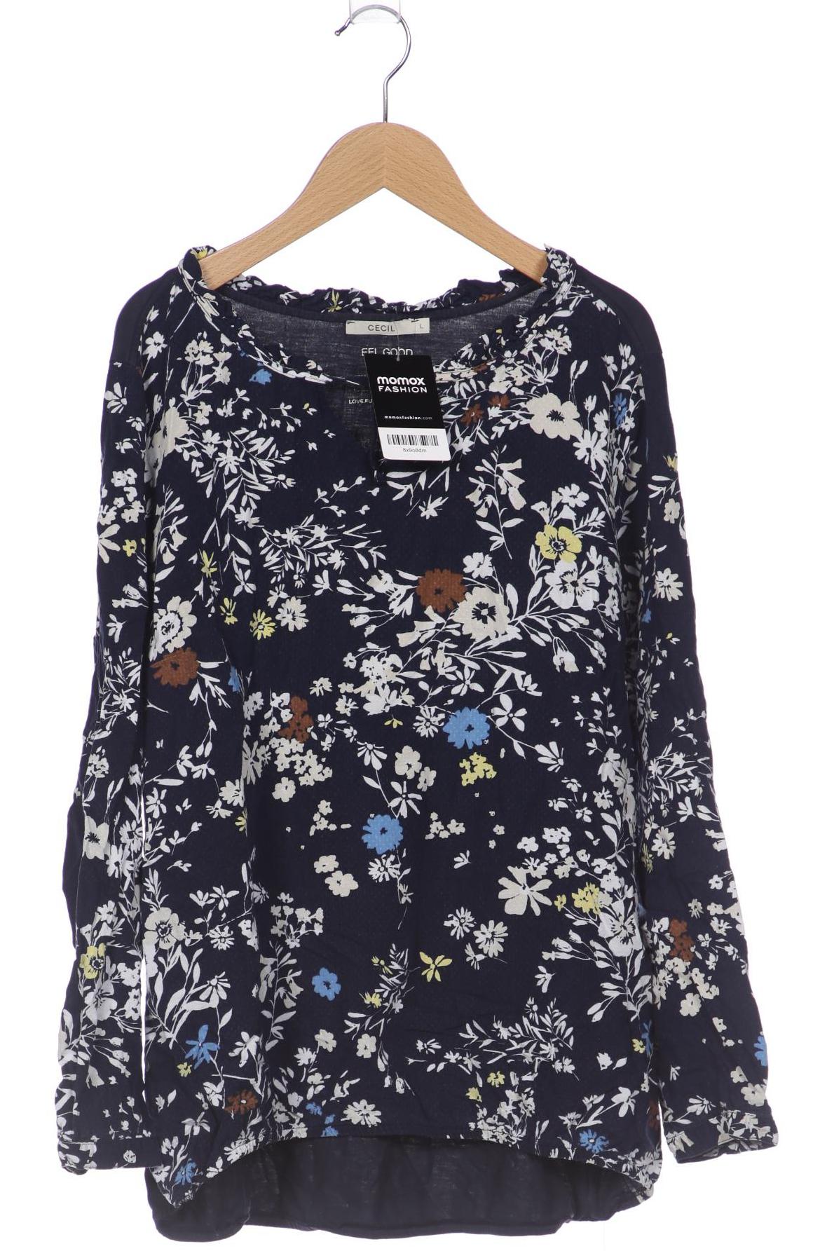 

Cecil Damen Langarmshirt, marineblau, Gr. 42