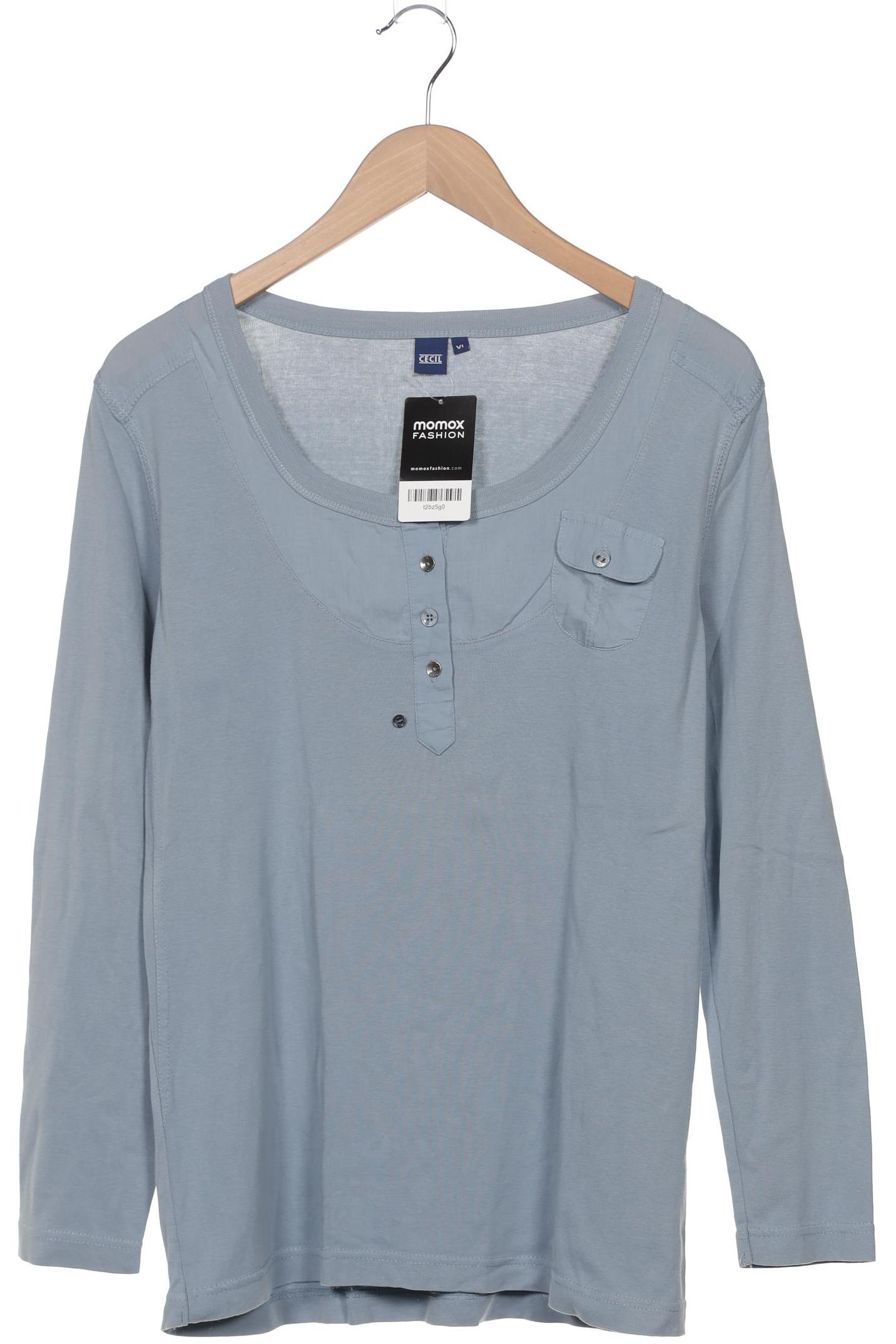 

Cecil Damen Langarmshirt, blau, Gr. 44