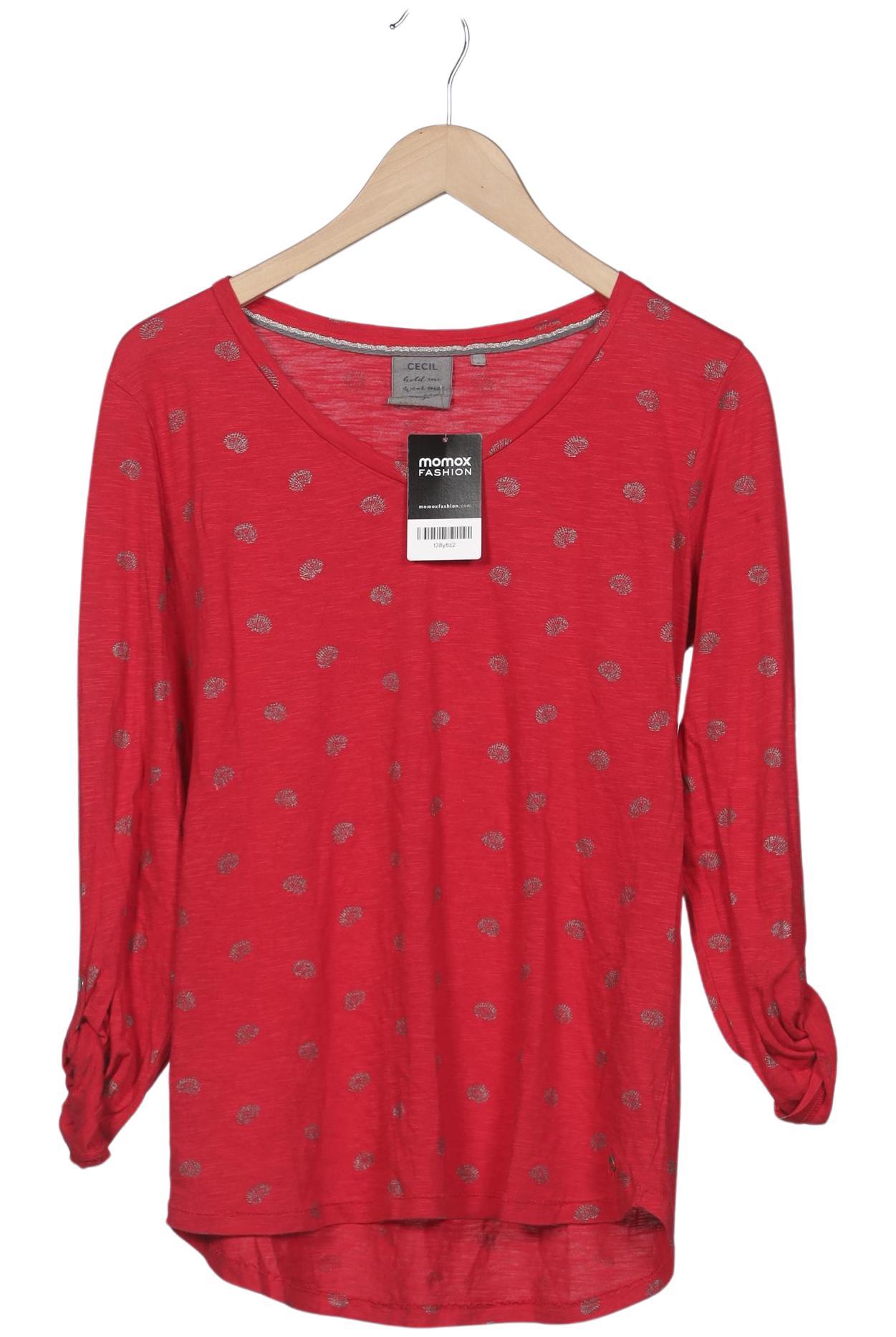 

Cecil Damen Langarmshirt, rot, Gr. 36