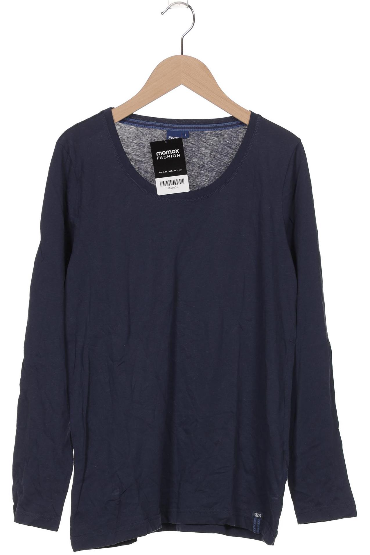 

Cecil Damen Langarmshirt, marineblau, Gr. 42