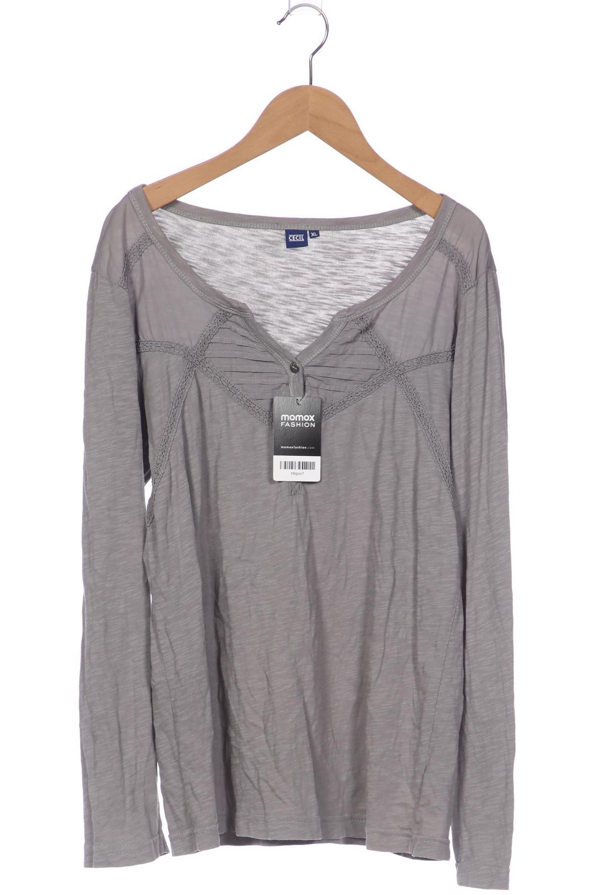 

Cecil Damen Langarmshirt, grau, Gr. 44