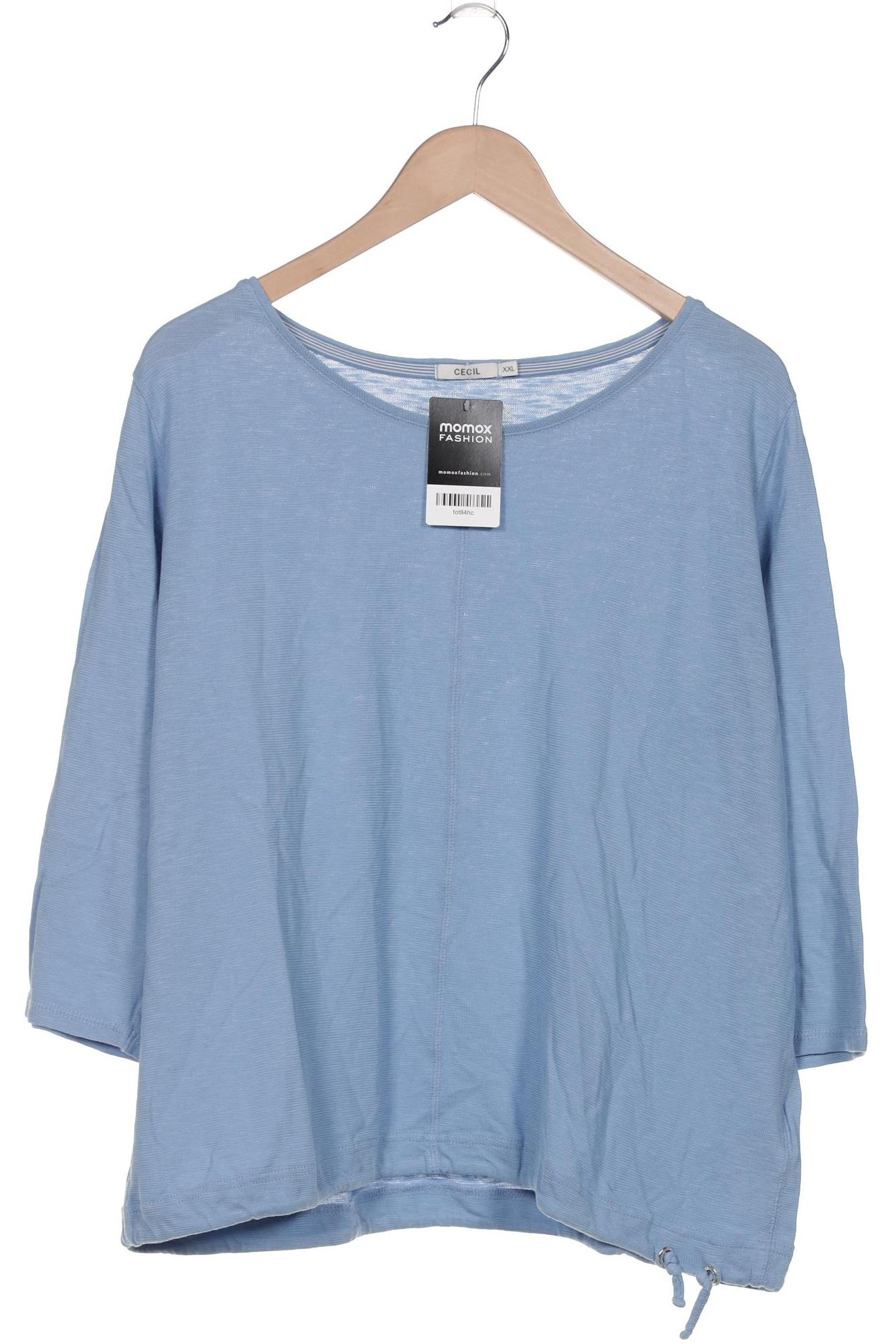 

Cecil Damen Langarmshirt, hellblau, Gr. 46