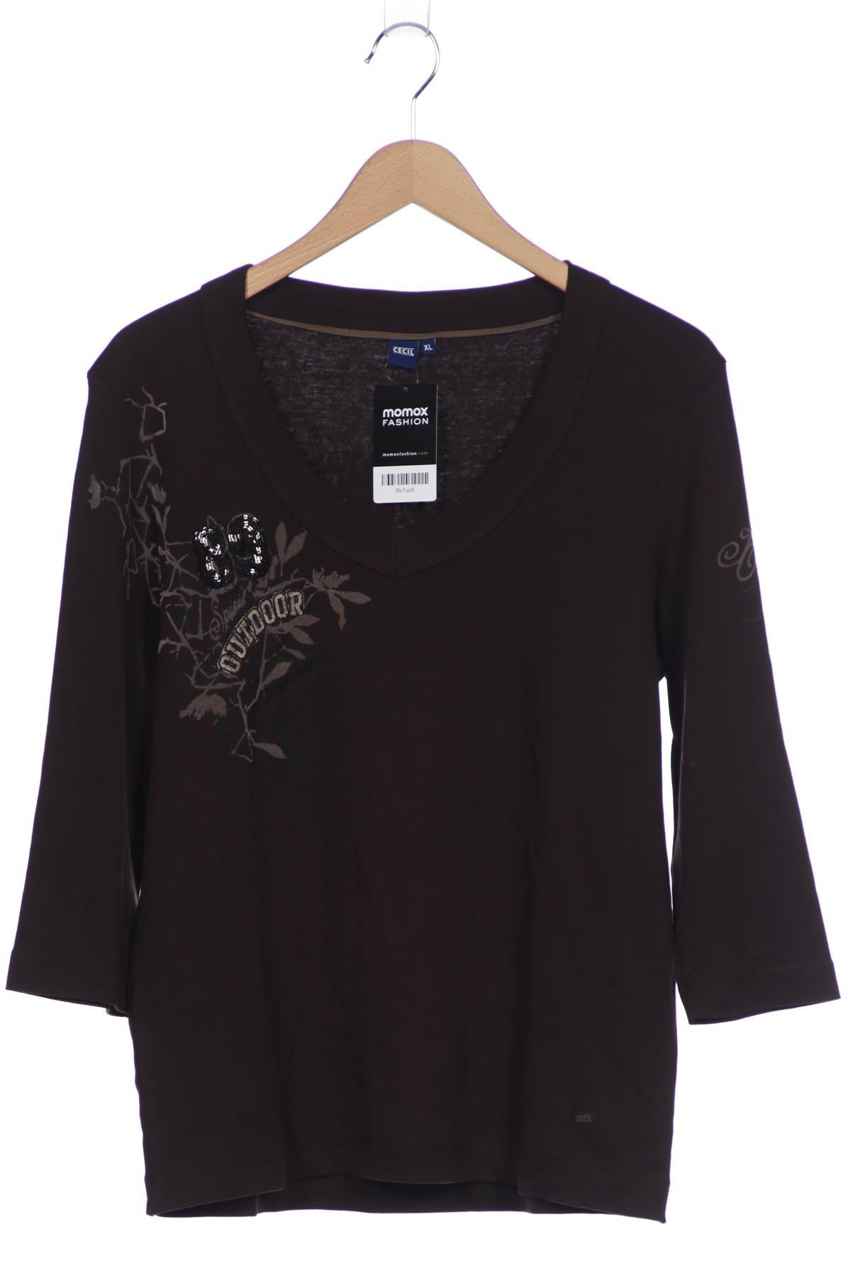 

Cecil Damen Langarmshirt, braun, Gr. 44
