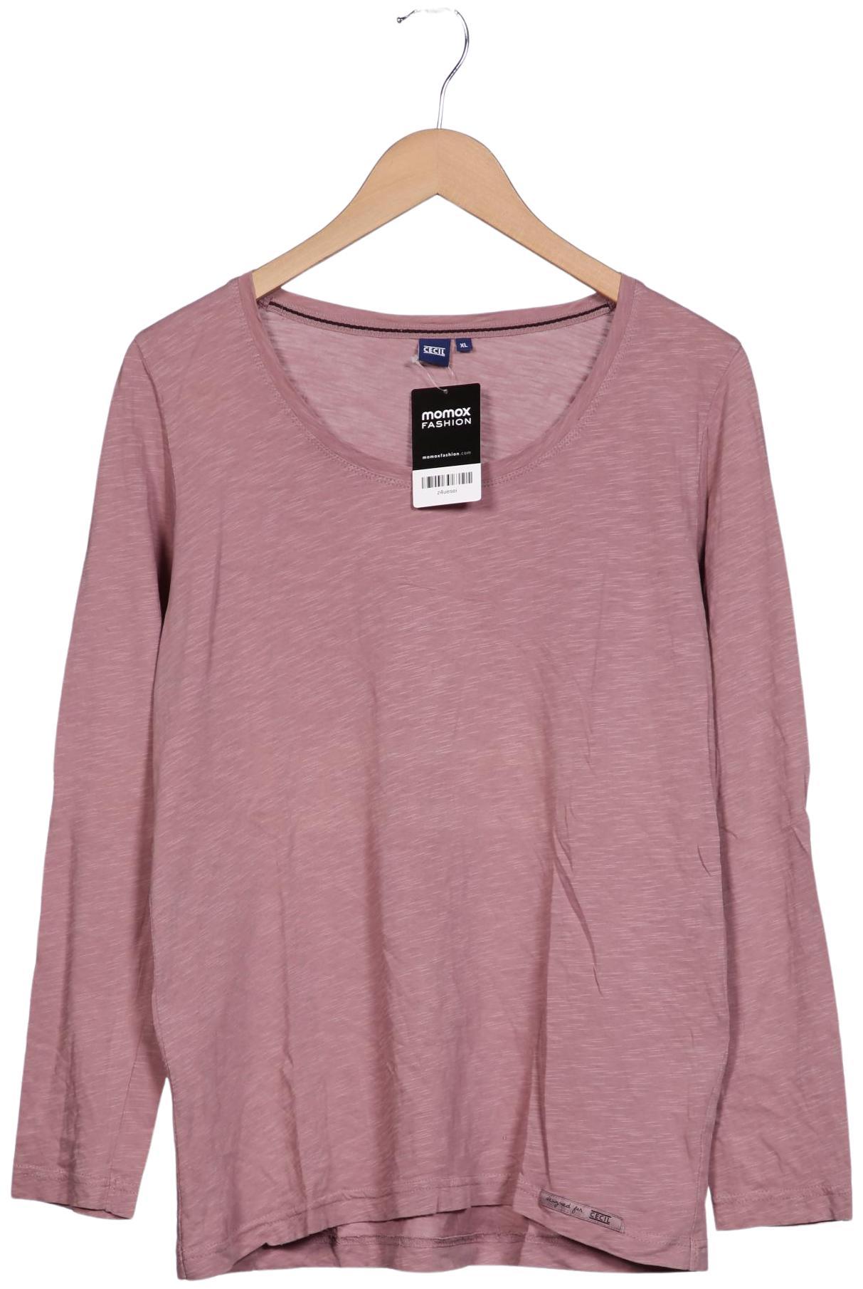 

Cecil Damen Langarmshirt, pink, Gr. 44