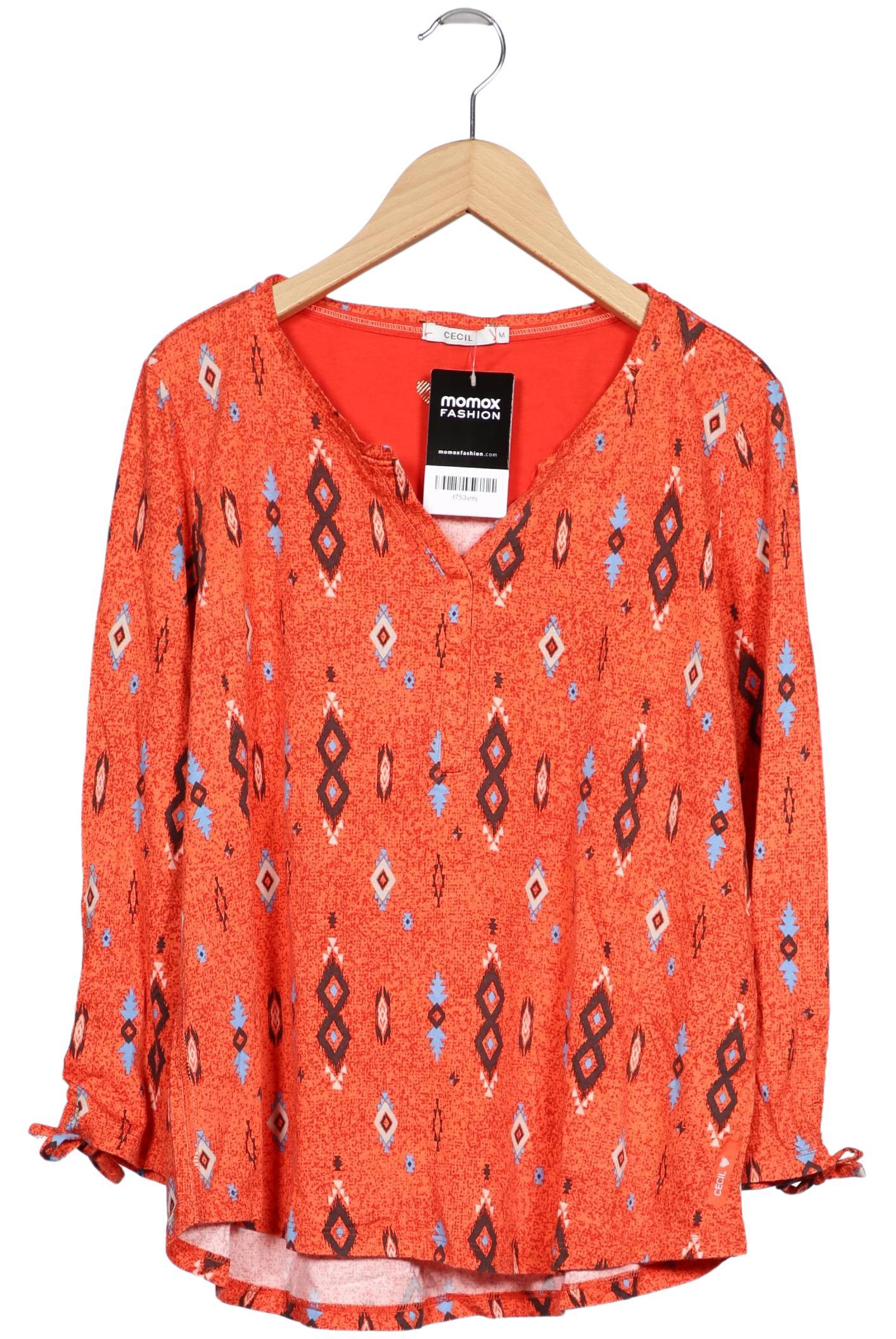 

Cecil Damen Langarmshirt, orange, Gr. 38