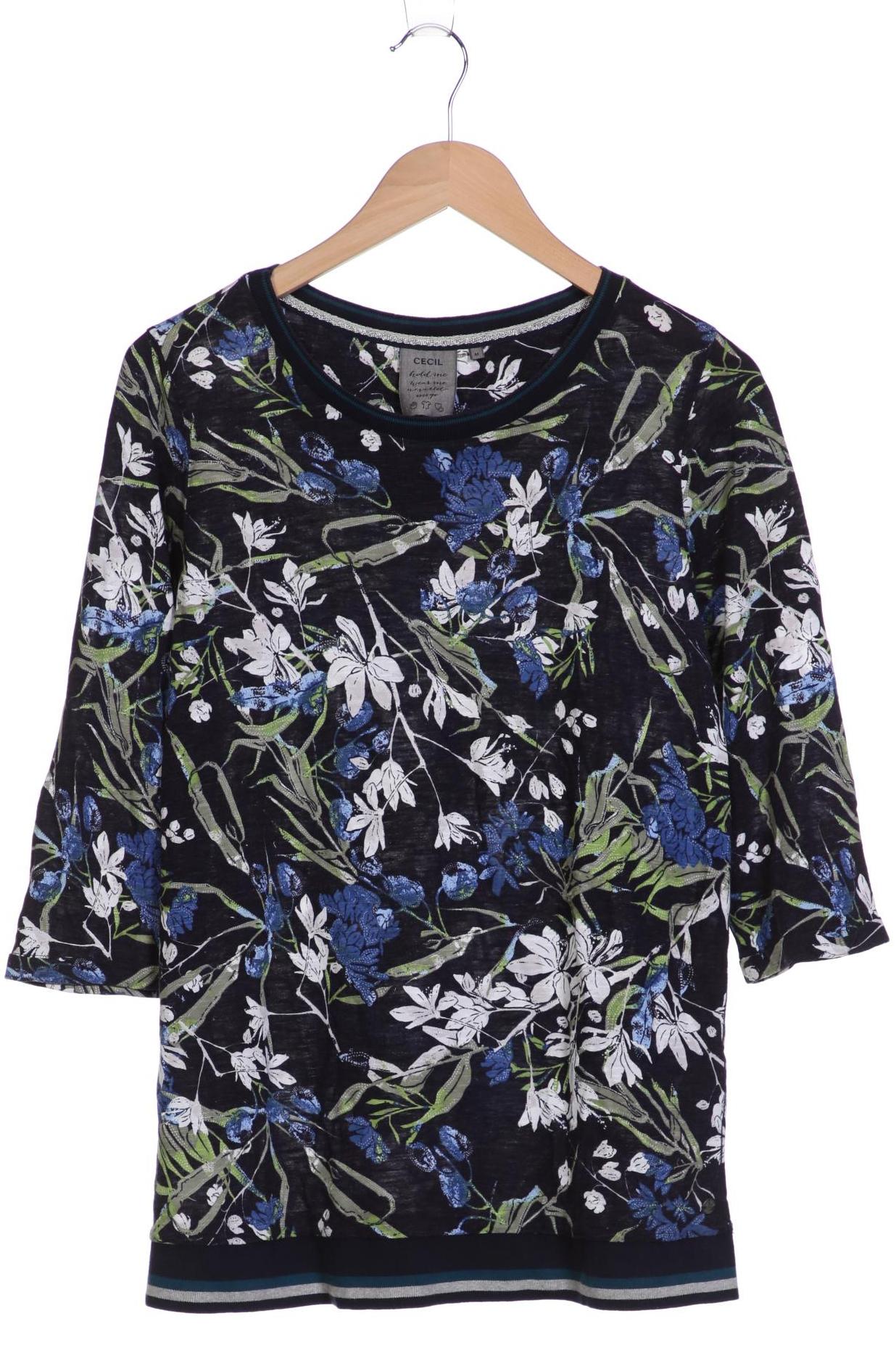 

Cecil Damen Langarmshirt, marineblau, Gr. 38