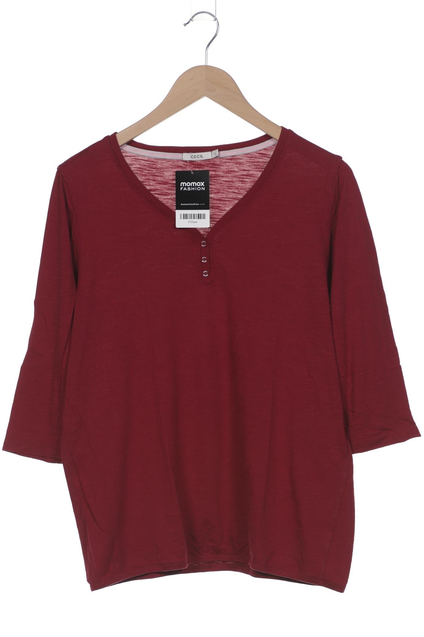 

Cecil Damen Langarmshirt, bordeaux, Gr. 42