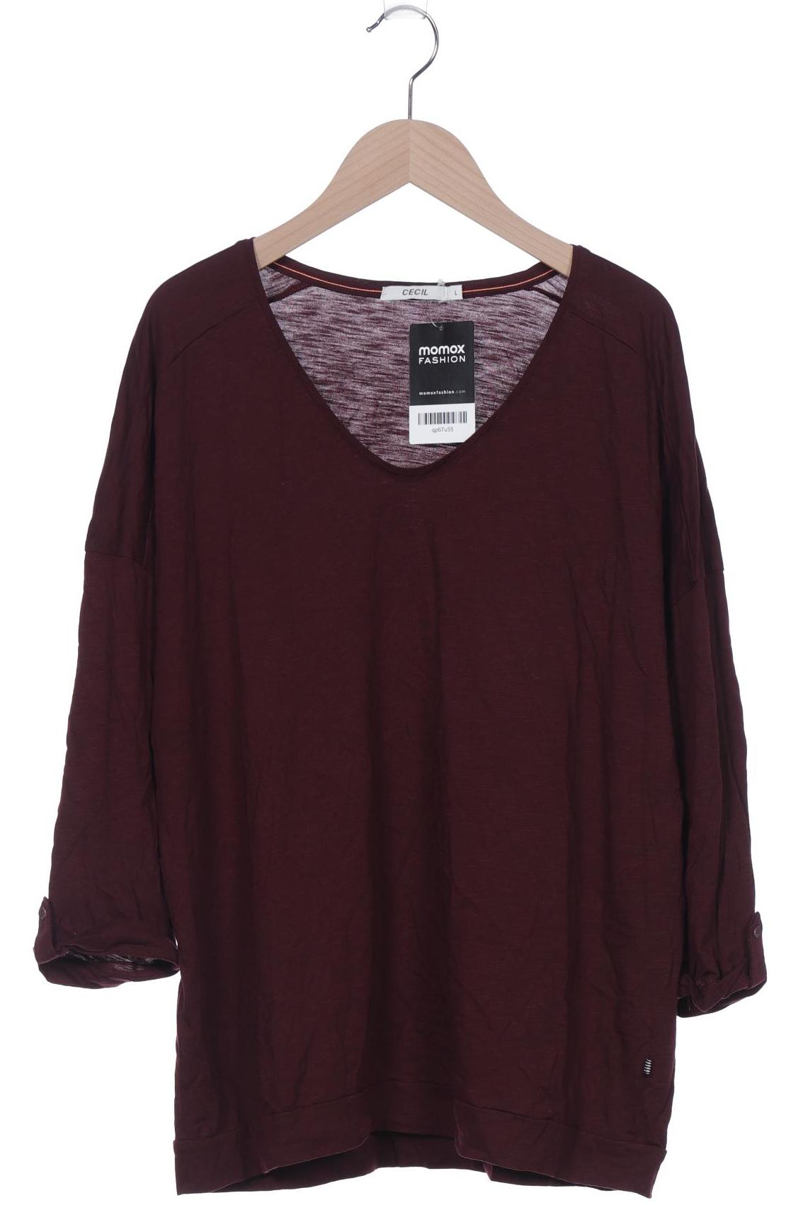 

Cecil Damen Langarmshirt, bordeaux, Gr. 42