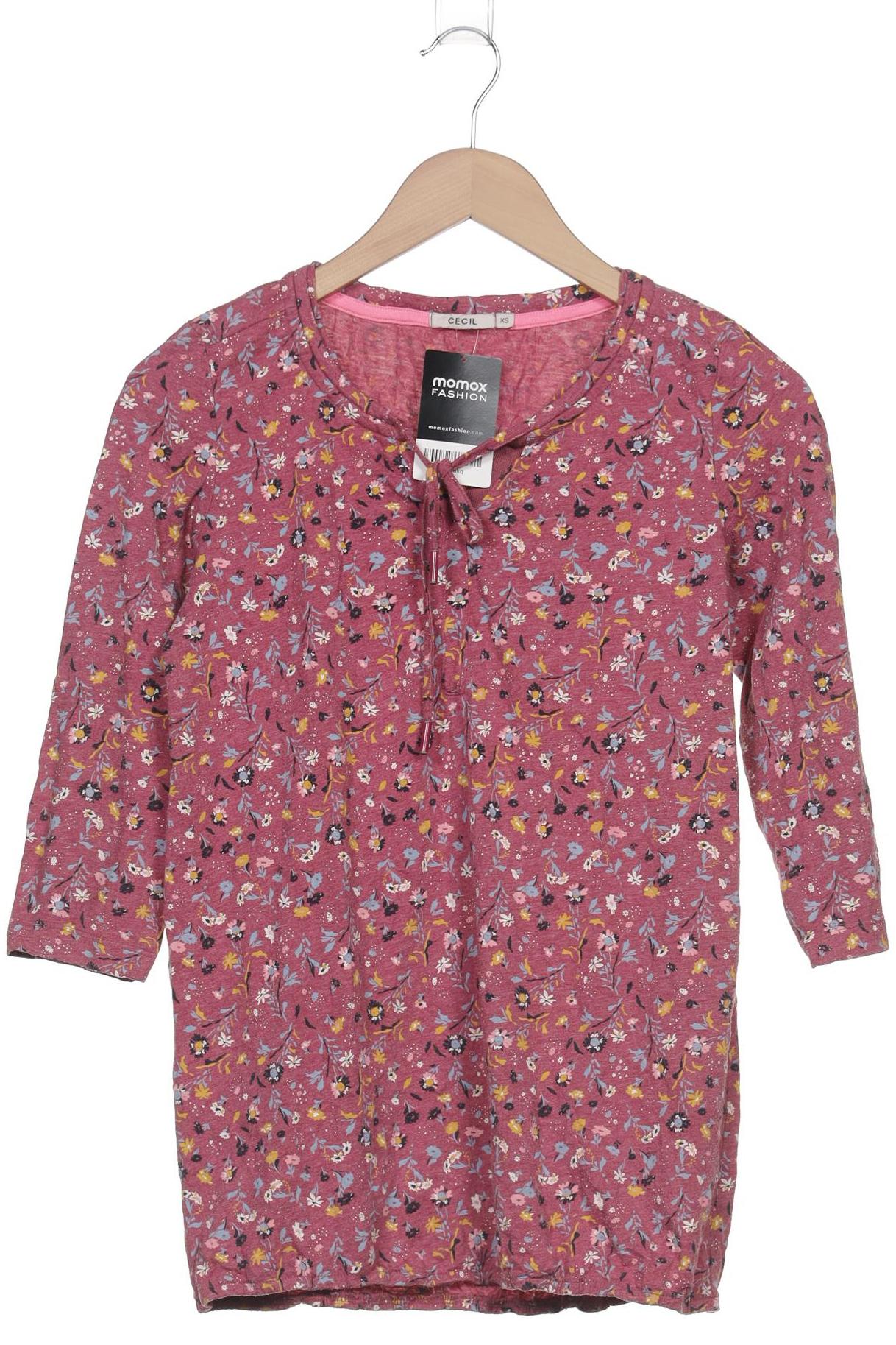 

Cecil Damen Langarmshirt, pink, Gr. 34