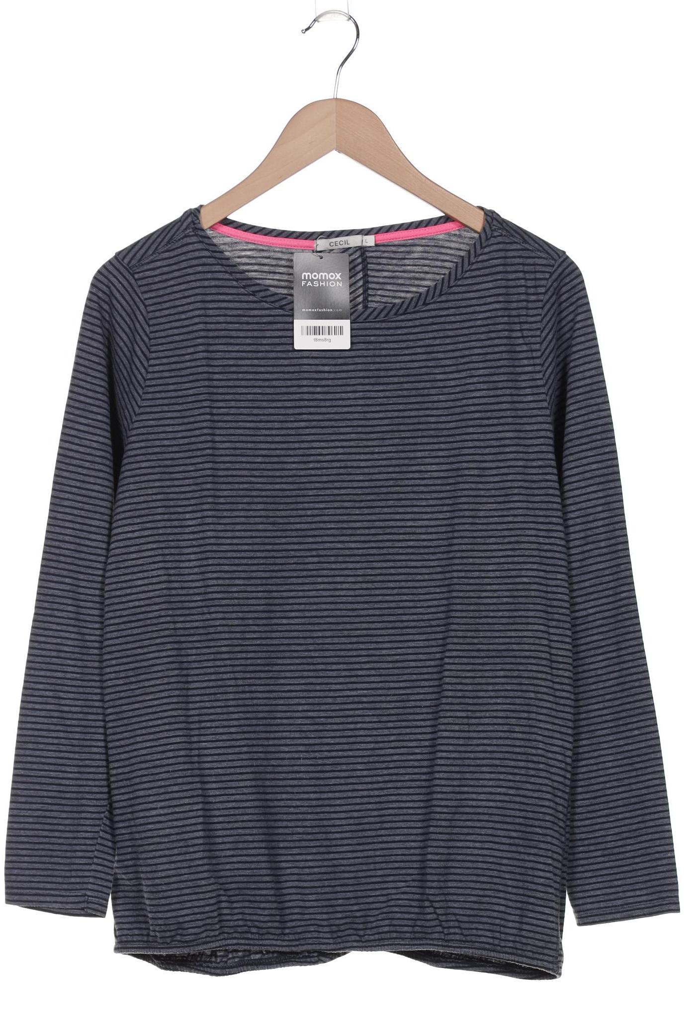 

Cecil Damen Langarmshirt, blau, Gr. 42