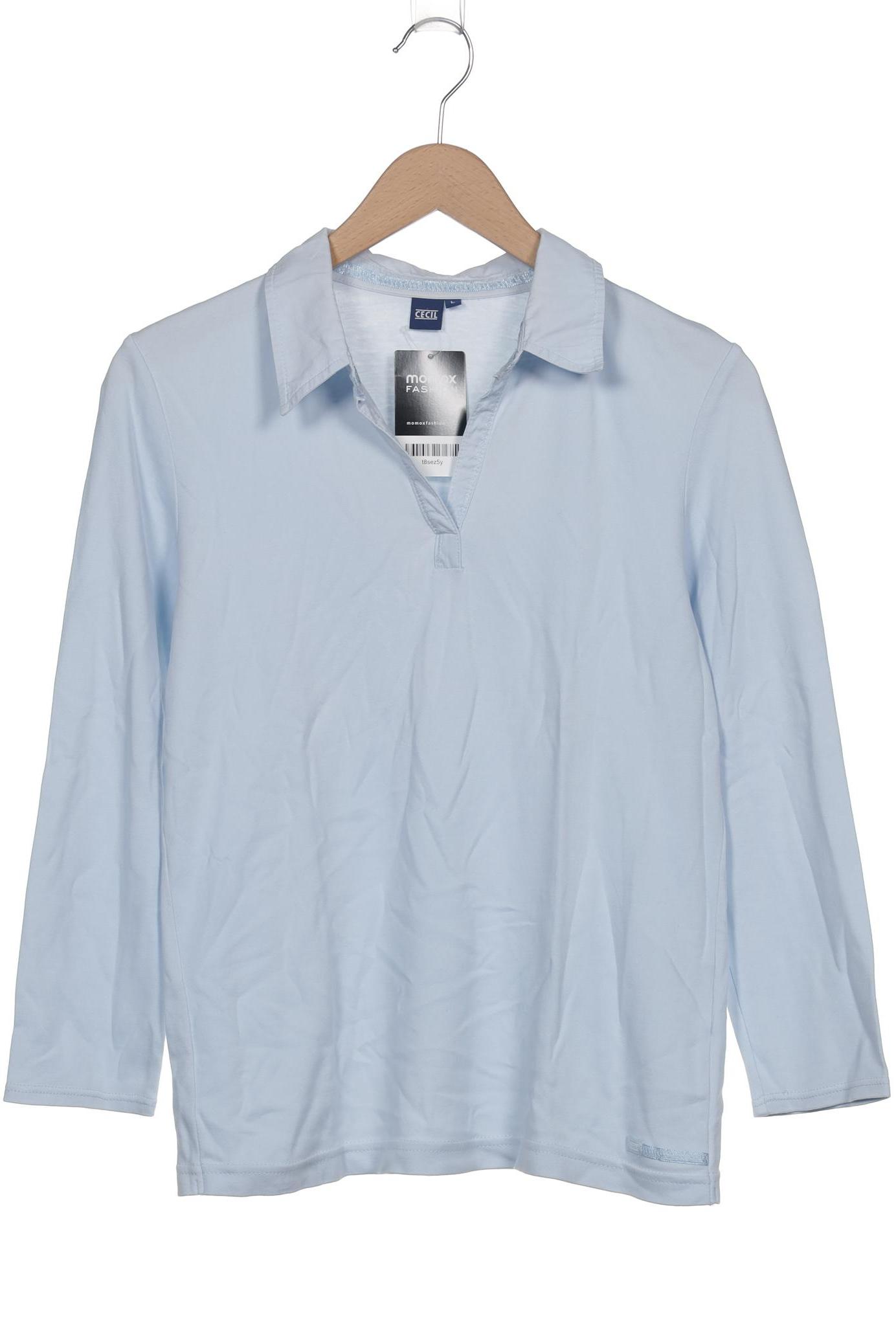 

Cecil Damen Langarmshirt, hellblau, Gr. 42