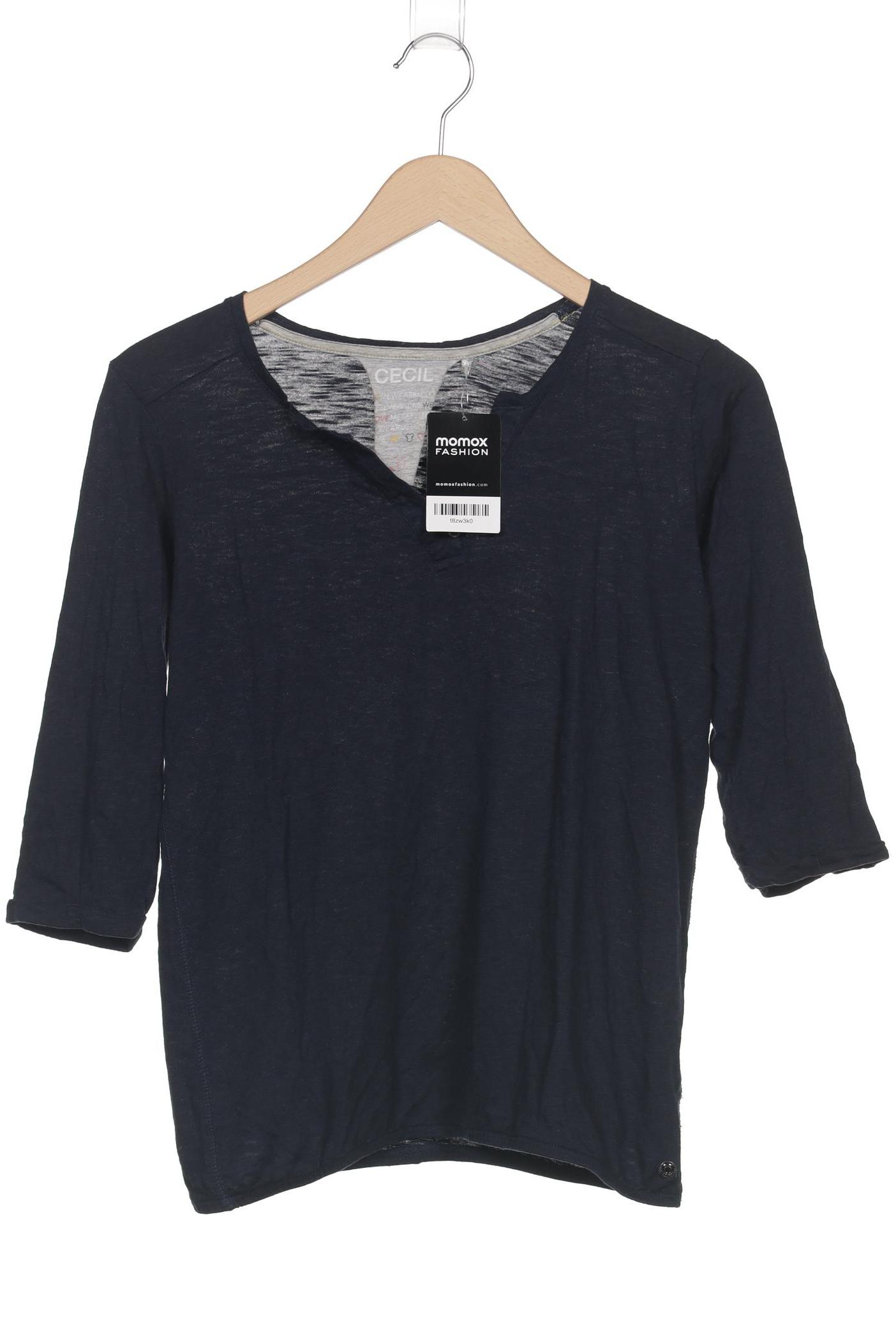 

Cecil Damen Langarmshirt, marineblau, Gr. 36