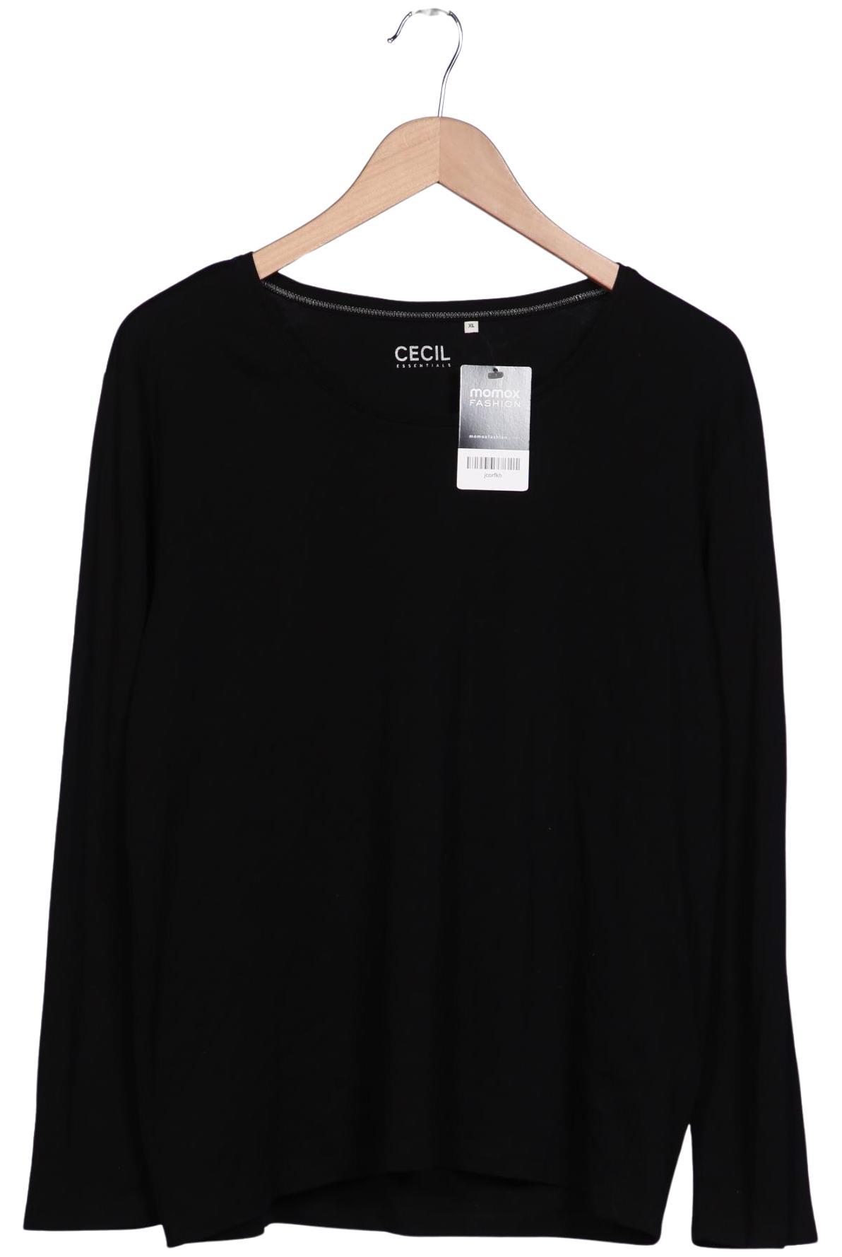 

Cecil Damen Langarmshirt, schwarz, Gr. 44