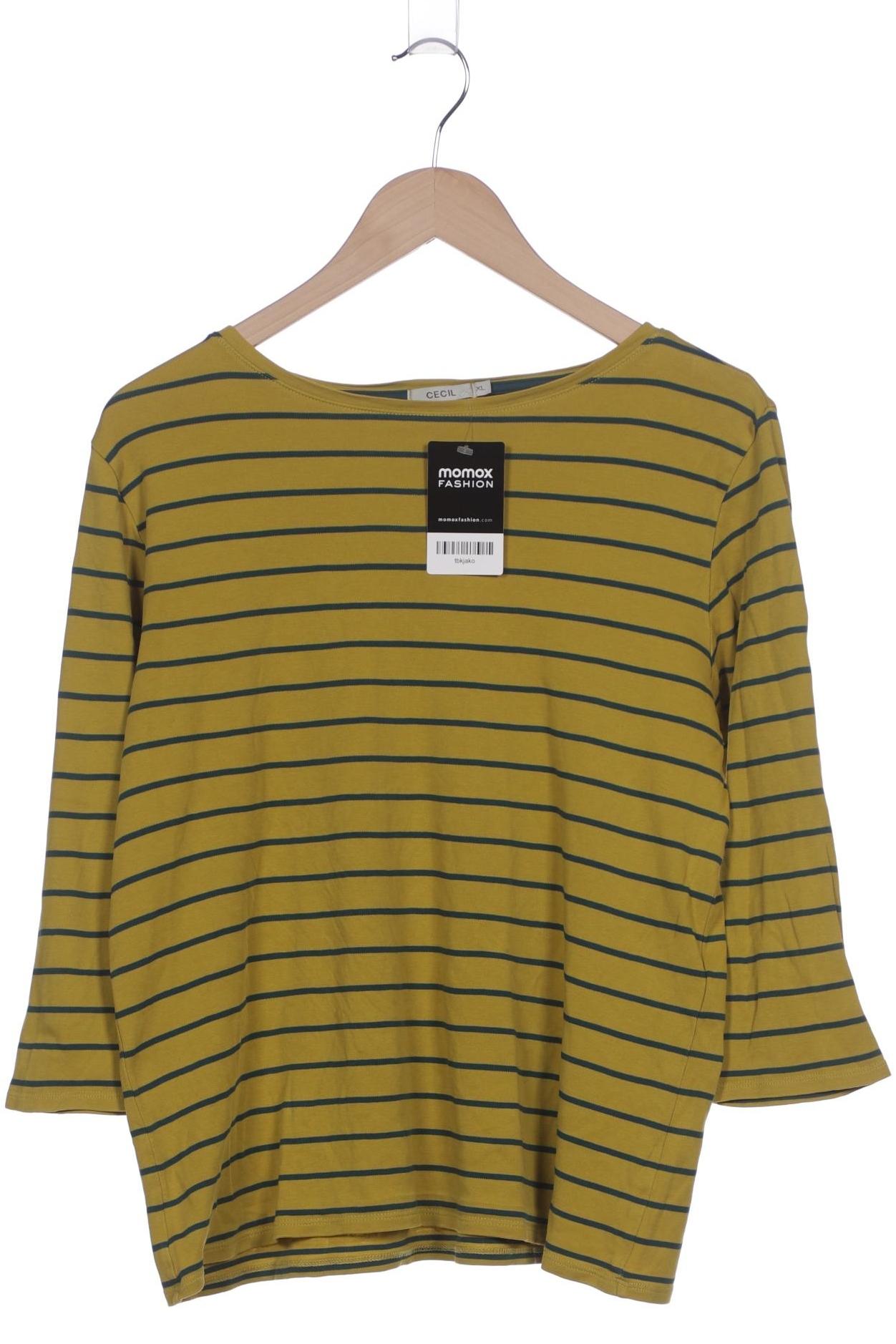 

Cecil Damen Langarmshirt, gelb, Gr. 44