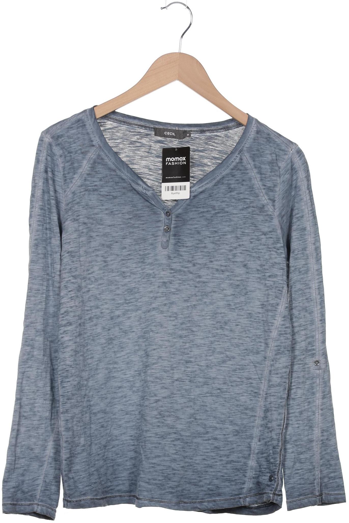 

Cecil Damen Langarmshirt, blau, Gr. 36