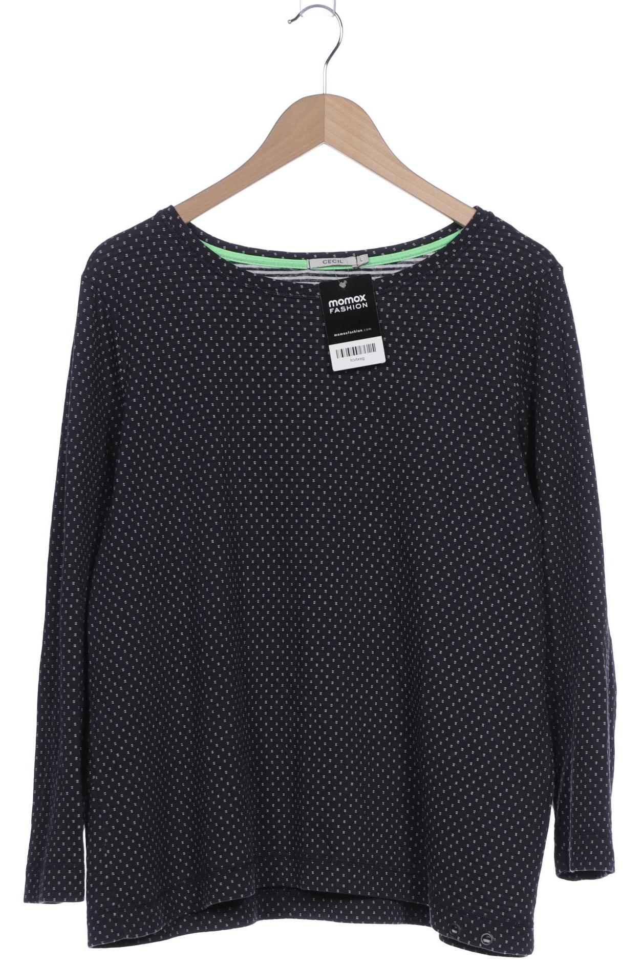 

Cecil Damen Langarmshirt, marineblau, Gr. 42