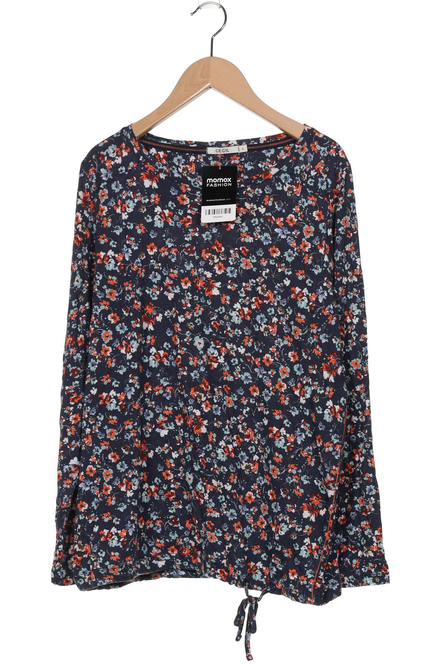 

Cecil Damen Langarmshirt, marineblau, Gr. 42
