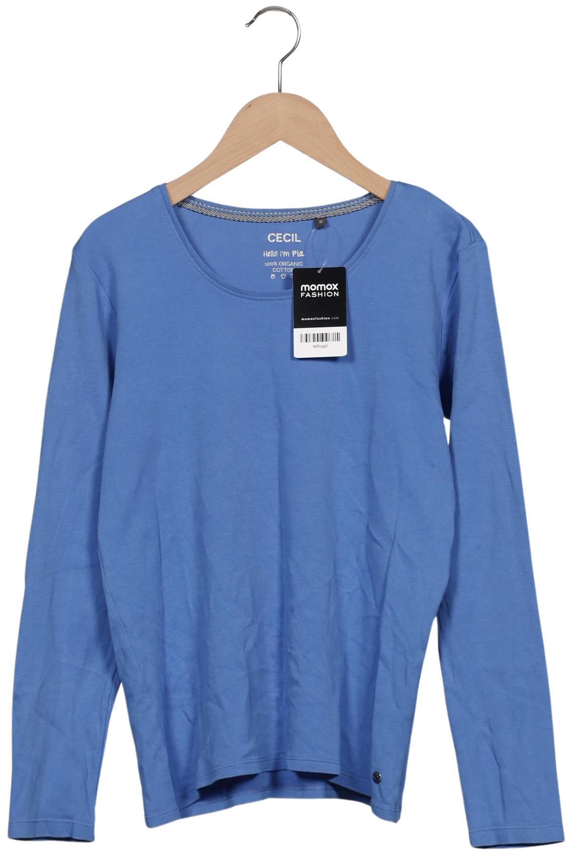 

Cecil Damen Langarmshirt, blau, Gr. 36