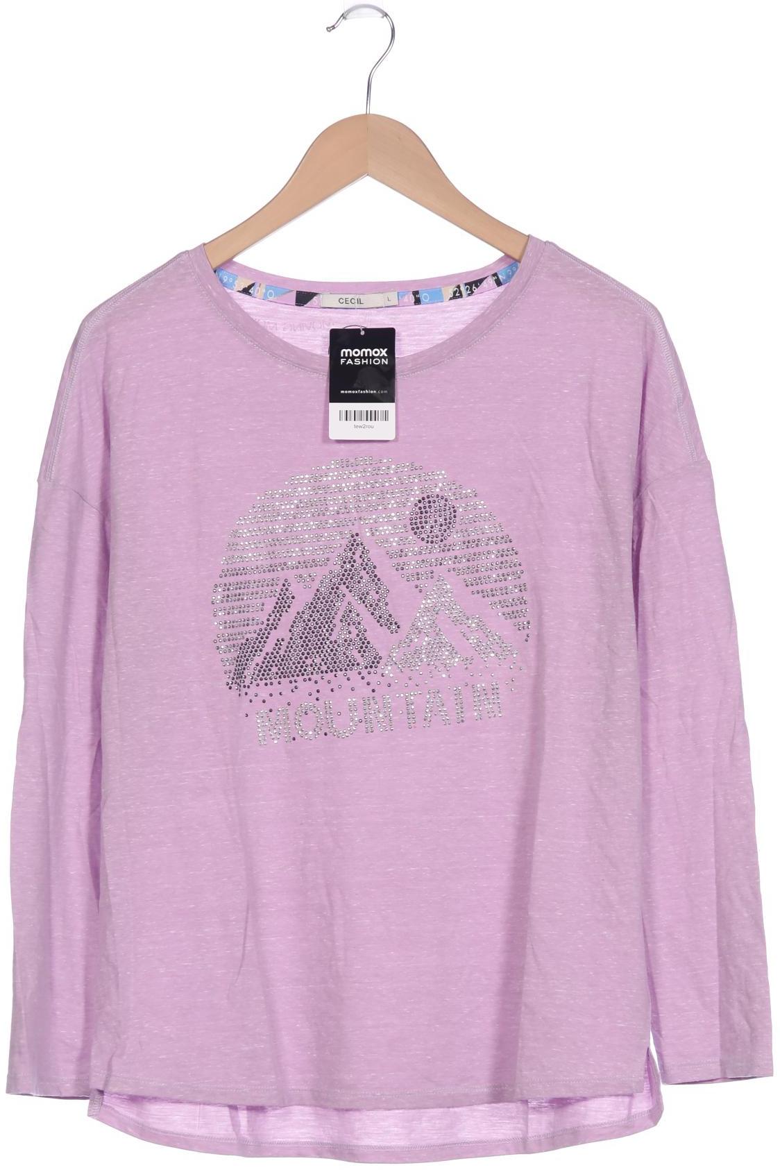 

Cecil Damen Langarmshirt, flieder, Gr. 42