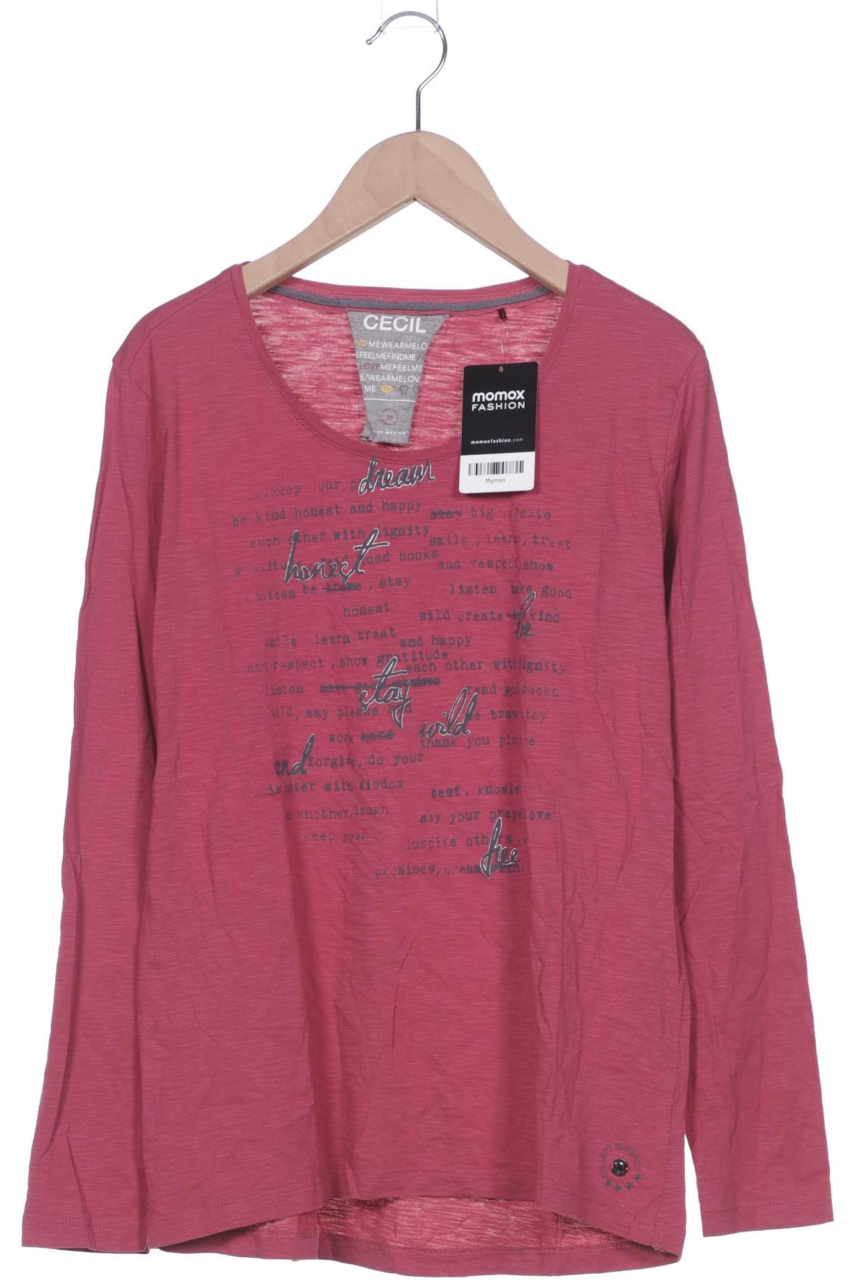 

Cecil Damen Langarmshirt, pink, Gr. 38