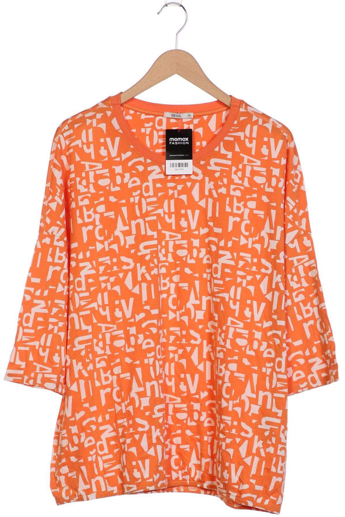 

Cecil Damen Langarmshirt, orange, Gr. 46