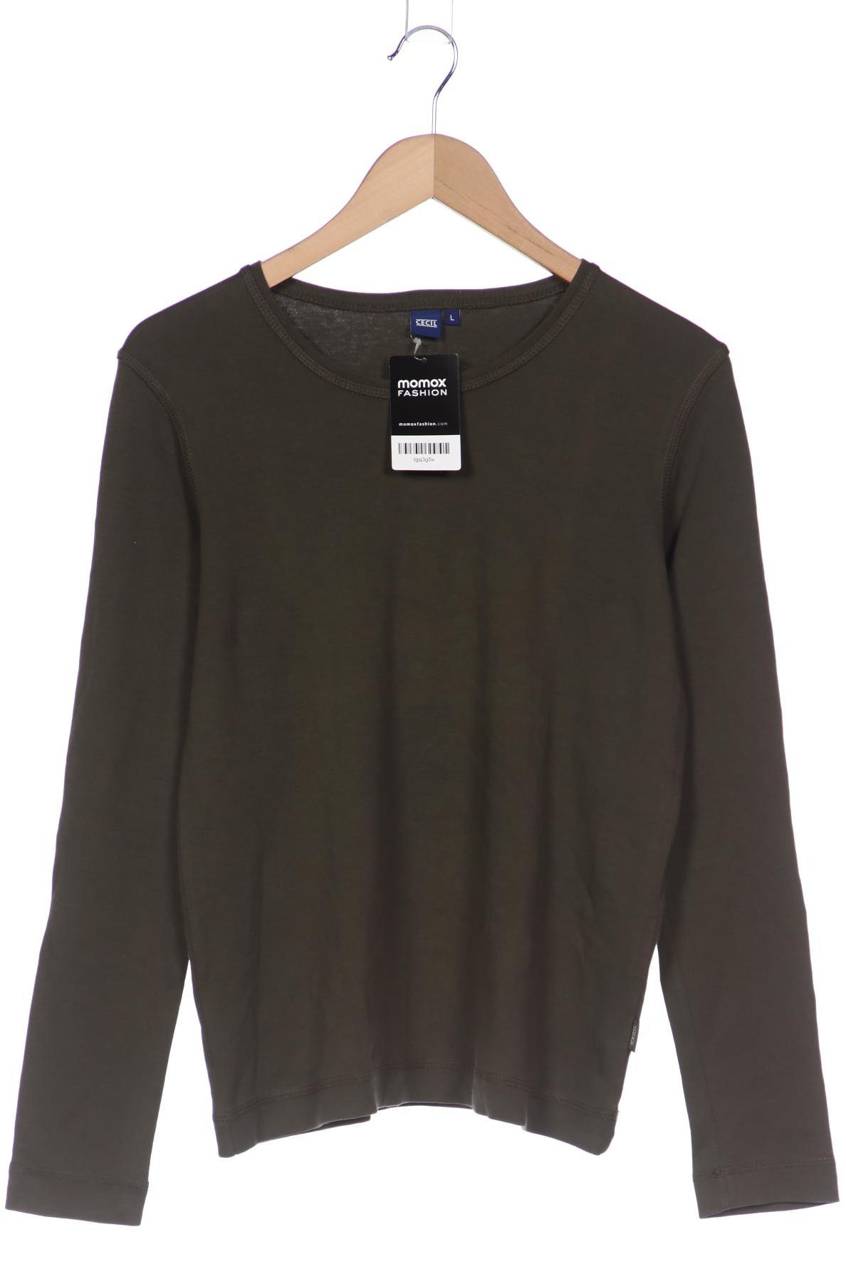 

Cecil Damen Langarmshirt, grün, Gr. 42