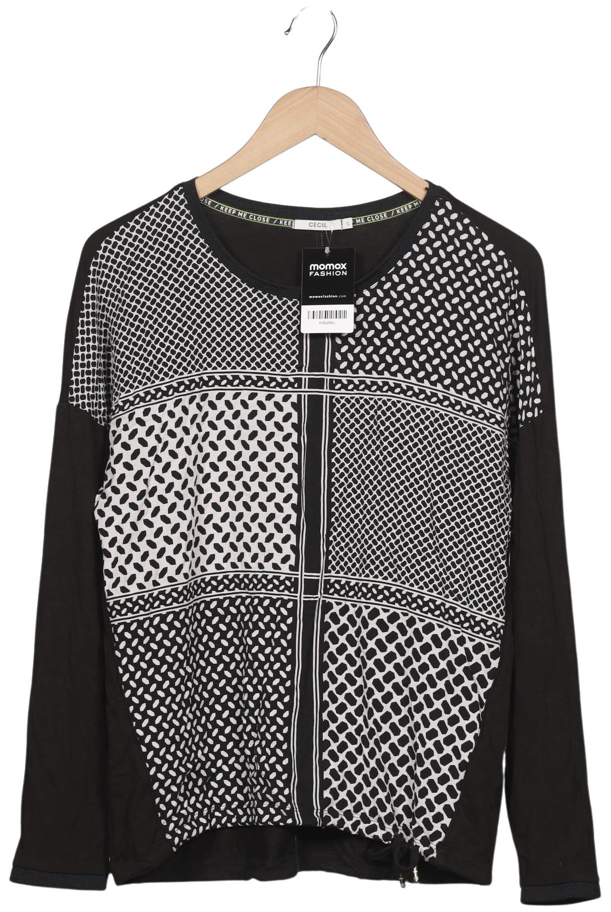 

Cecil Damen Langarmshirt, schwarz, Gr. 36