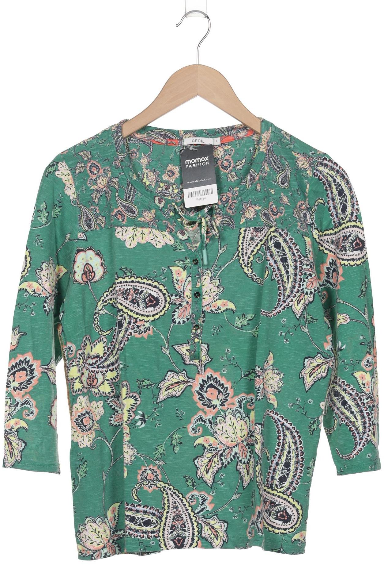 

Cecil Damen Langarmshirt, grün, Gr. 42