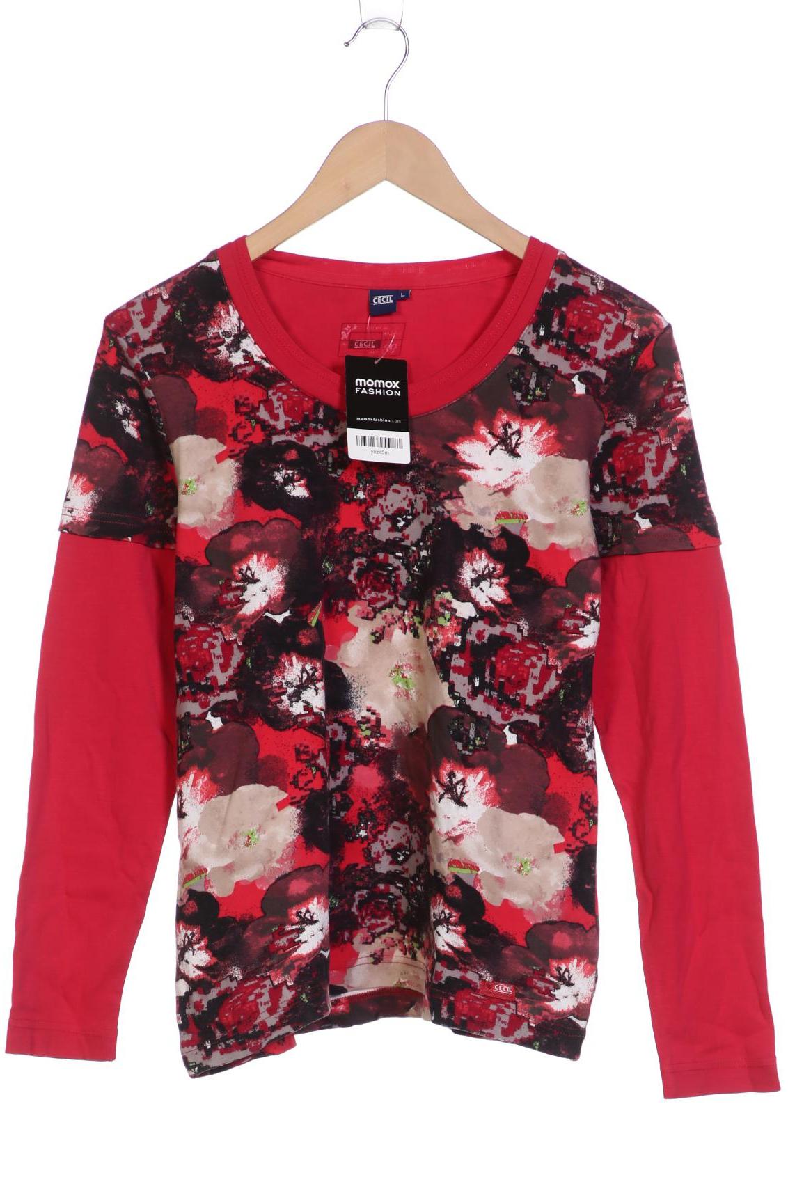 

Cecil Damen Langarmshirt, rot, Gr. 42