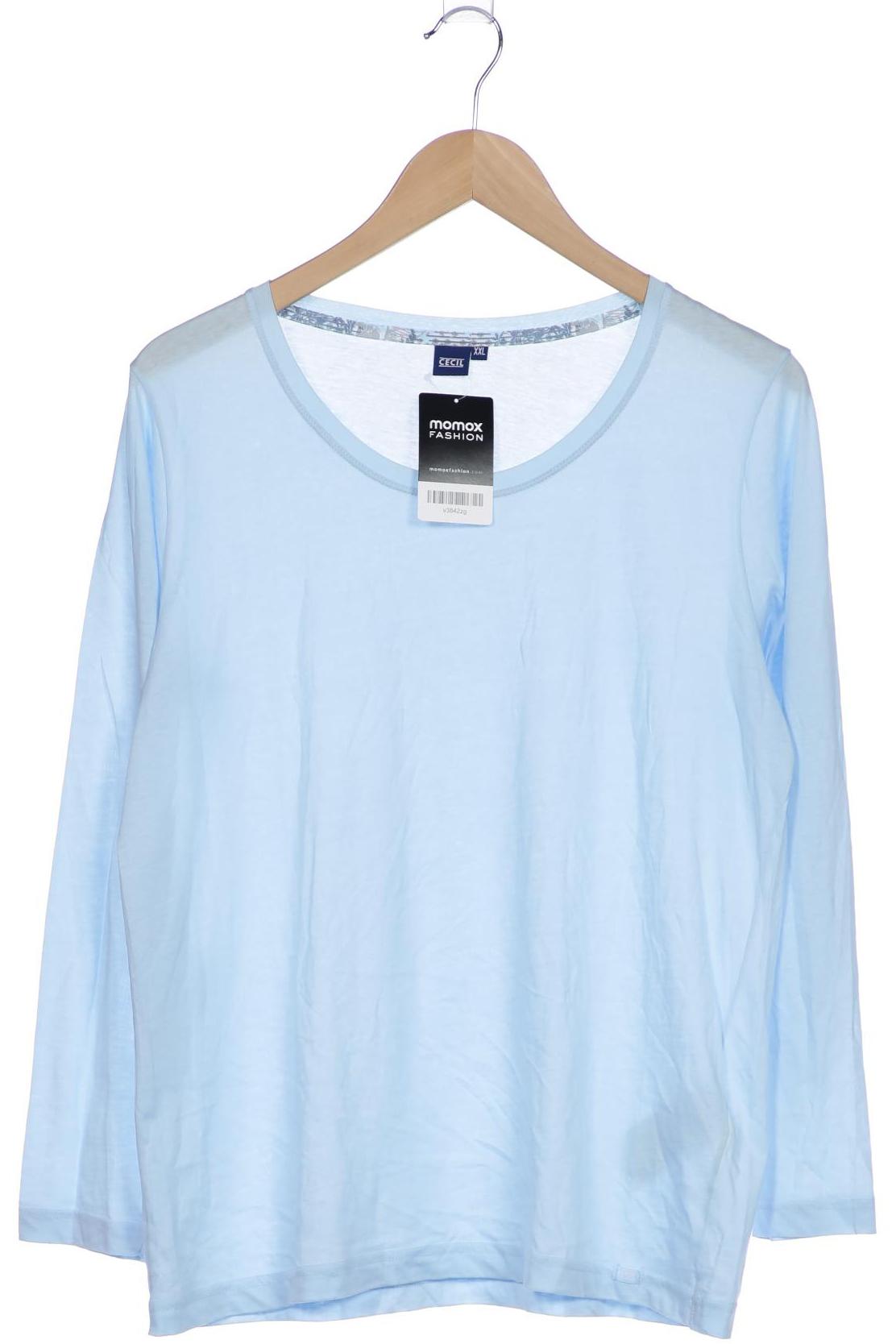 

Cecil Damen Langarmshirt, hellblau, Gr. 46