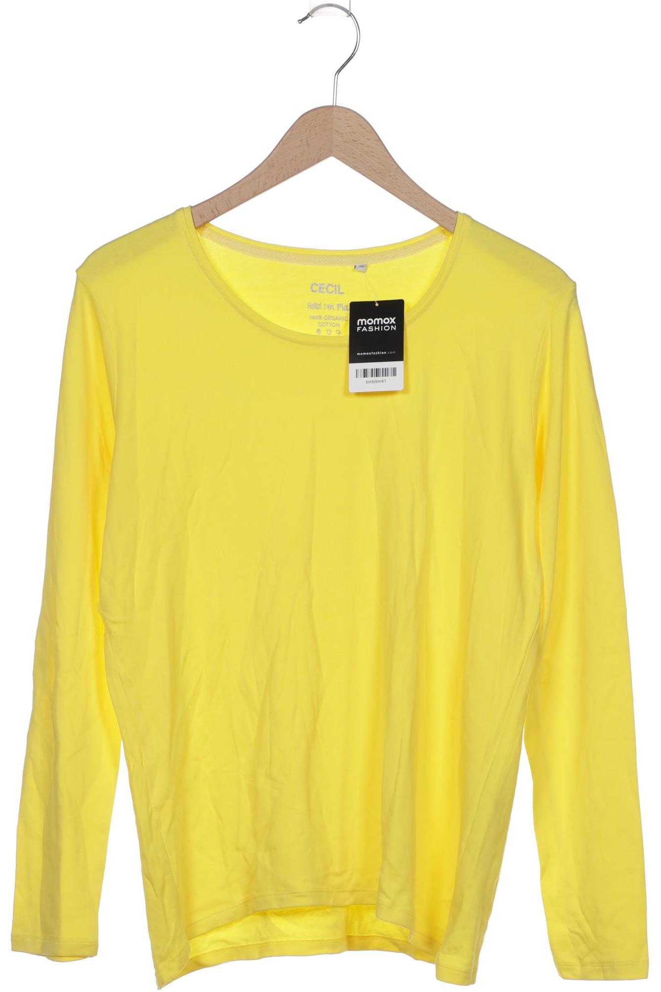 

Cecil Damen Langarmshirt, gelb, Gr. 44