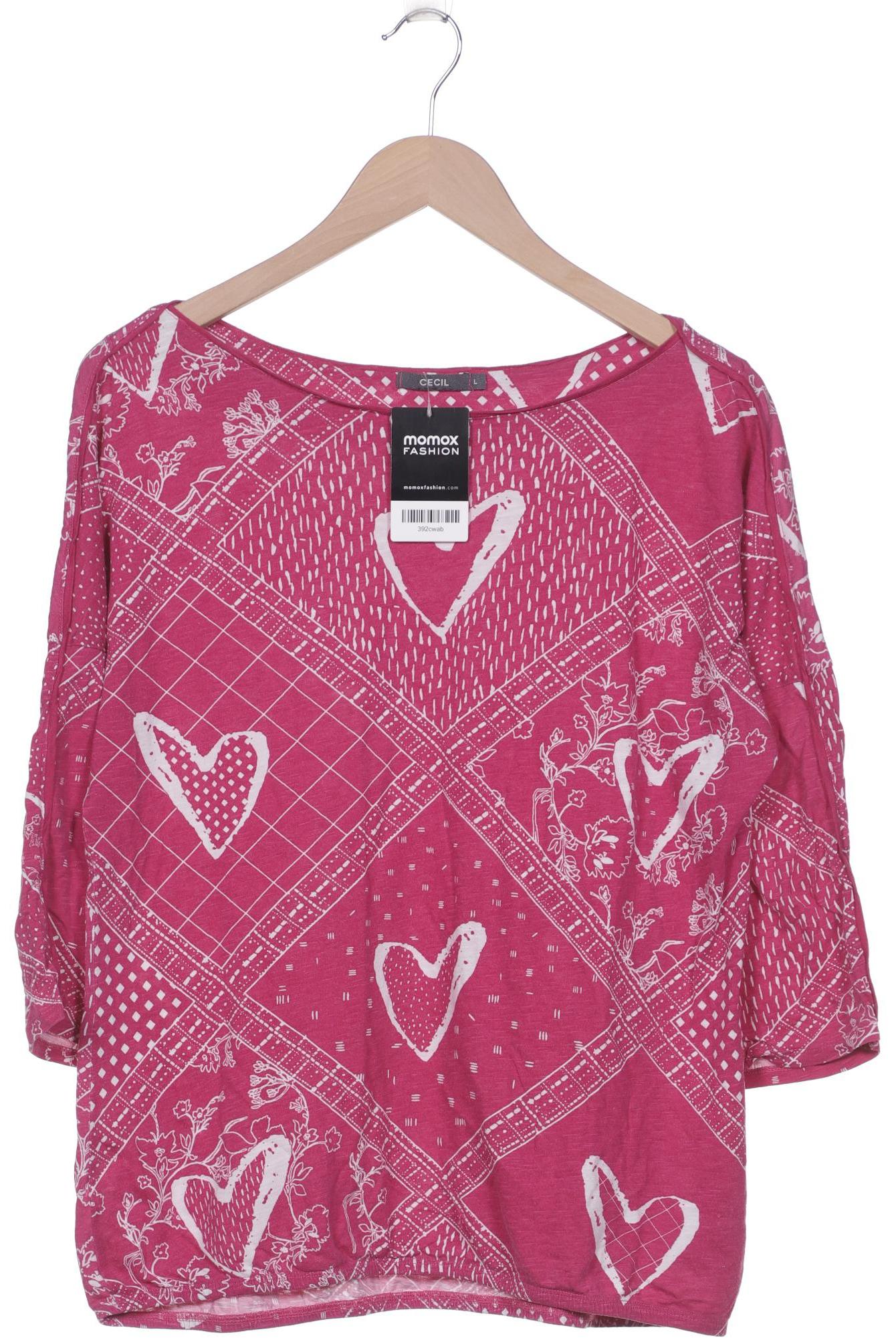 

Cecil Damen Langarmshirt, pink, Gr. 42