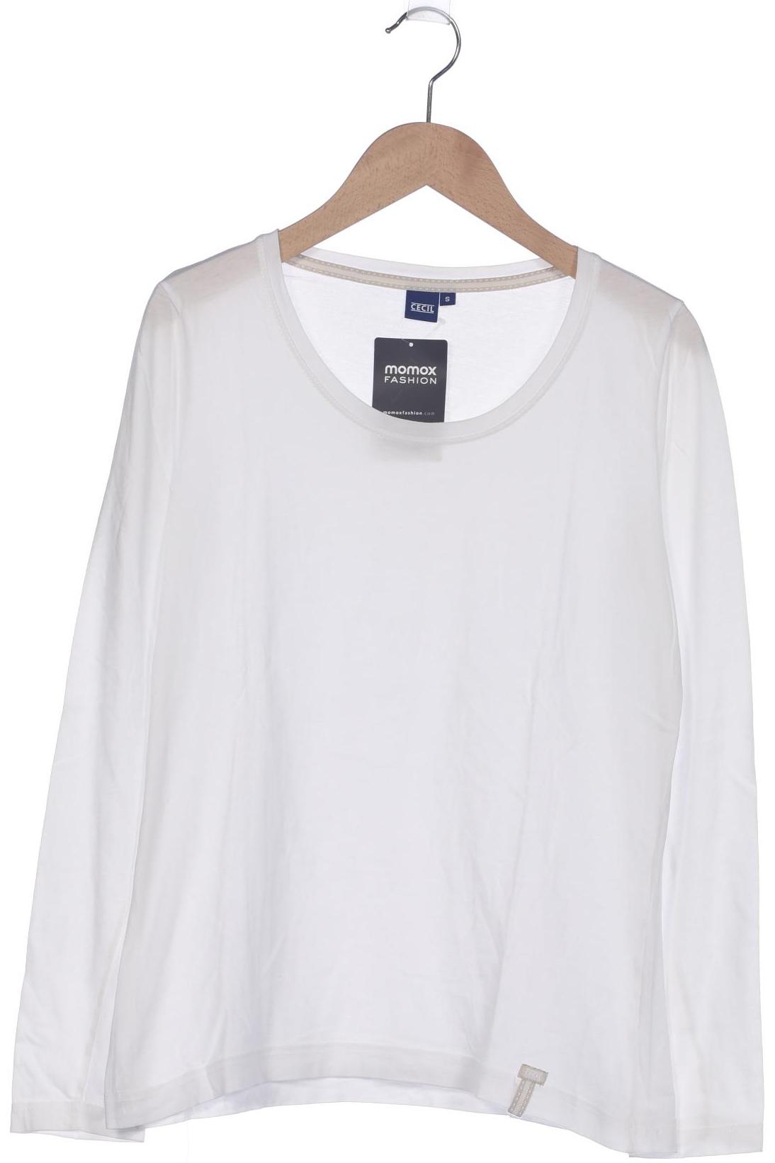 

Cecil Damen Langarmshirt, weiß, Gr. 36