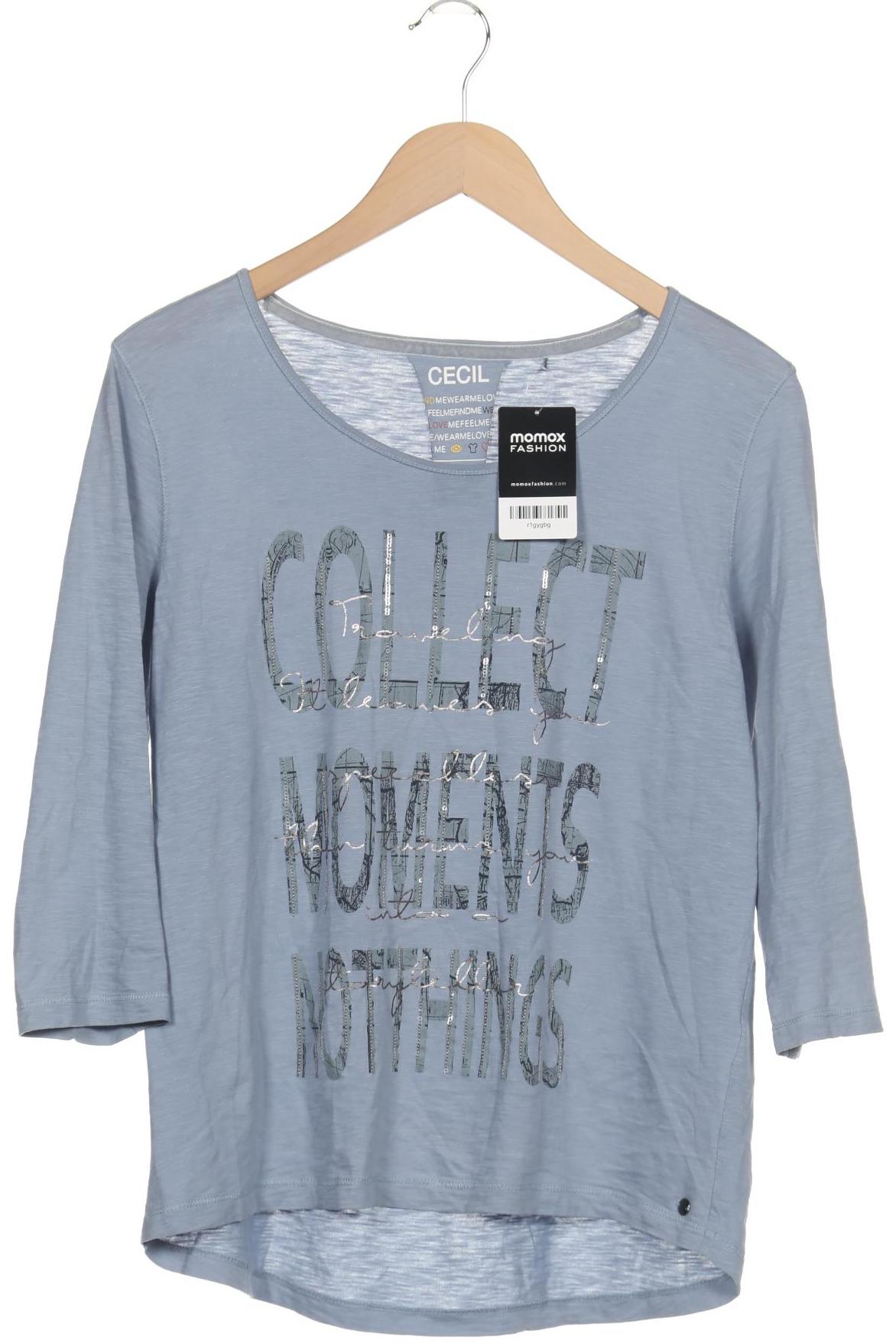 

Cecil Damen Langarmshirt, hellblau, Gr. 38
