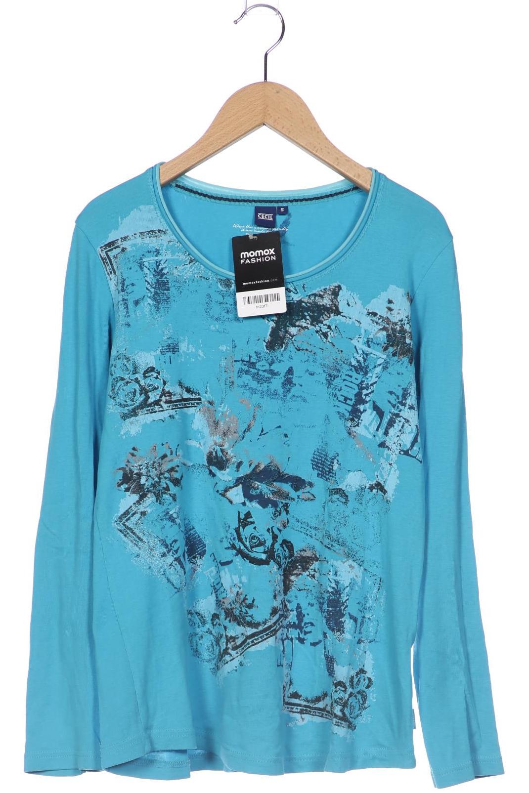 

Cecil Damen Langarmshirt, blau, Gr. 36