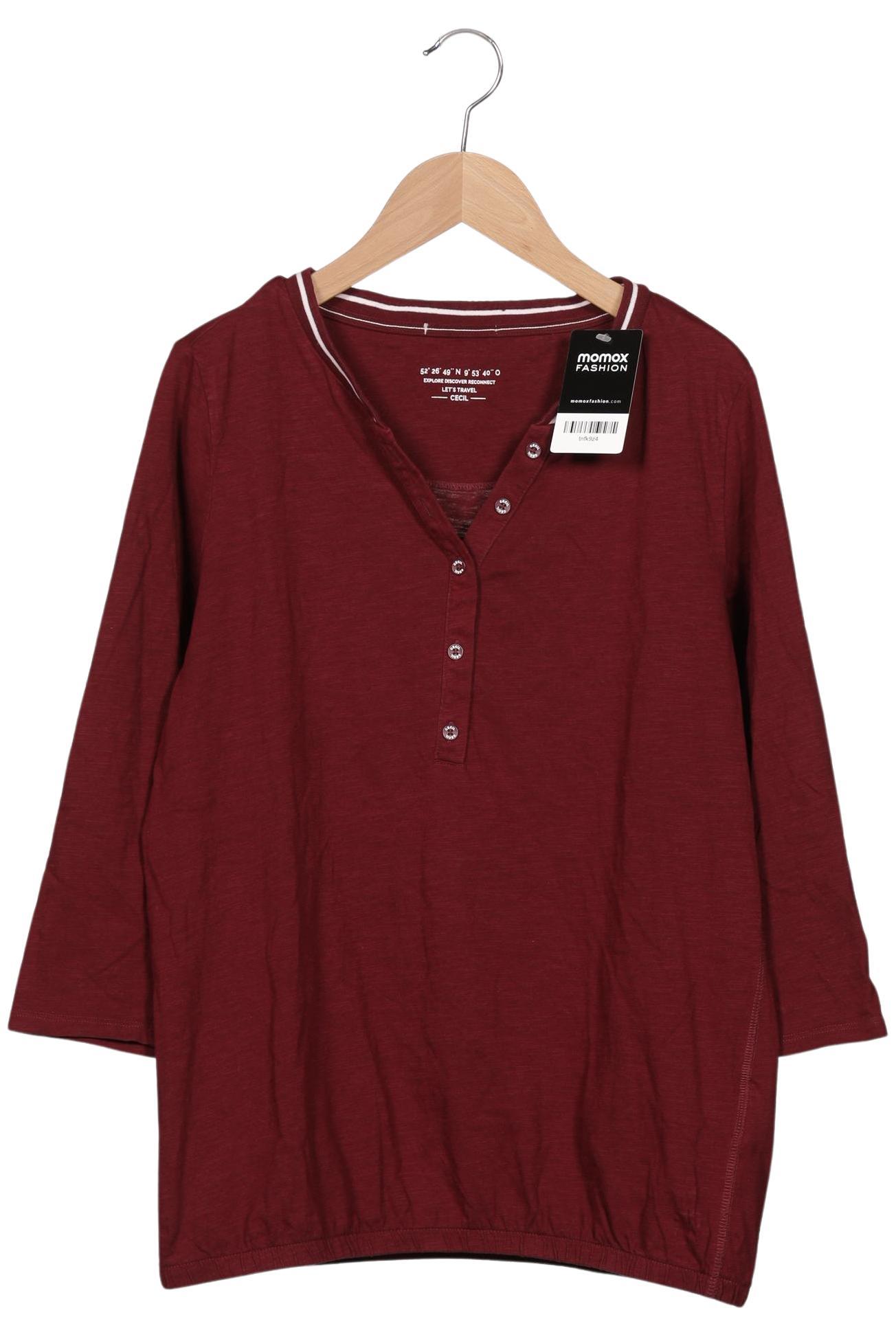 

Cecil Damen Langarmshirt, bordeaux, Gr. 38