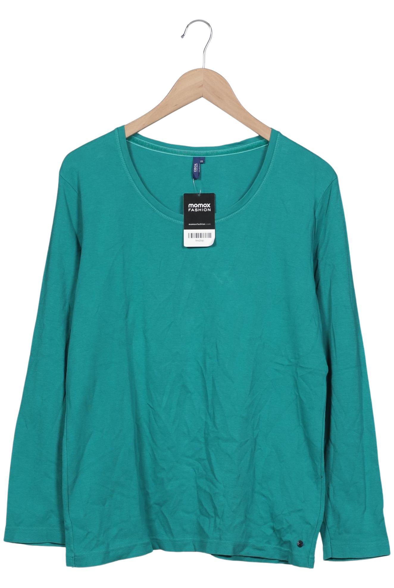 

Cecil Damen Langarmshirt, türkis, Gr. 46
