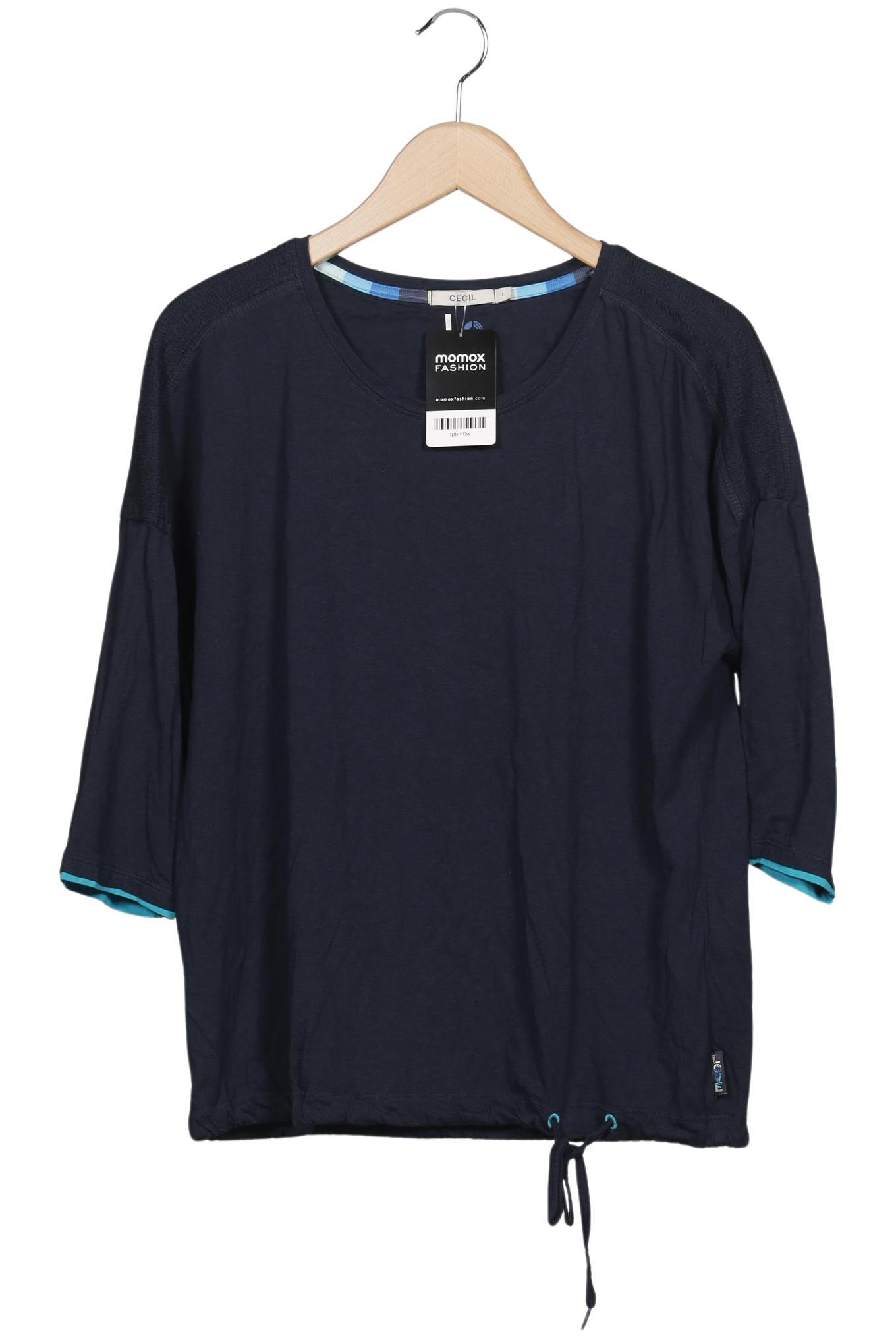 

Cecil Damen Langarmshirt, marineblau, Gr. 42