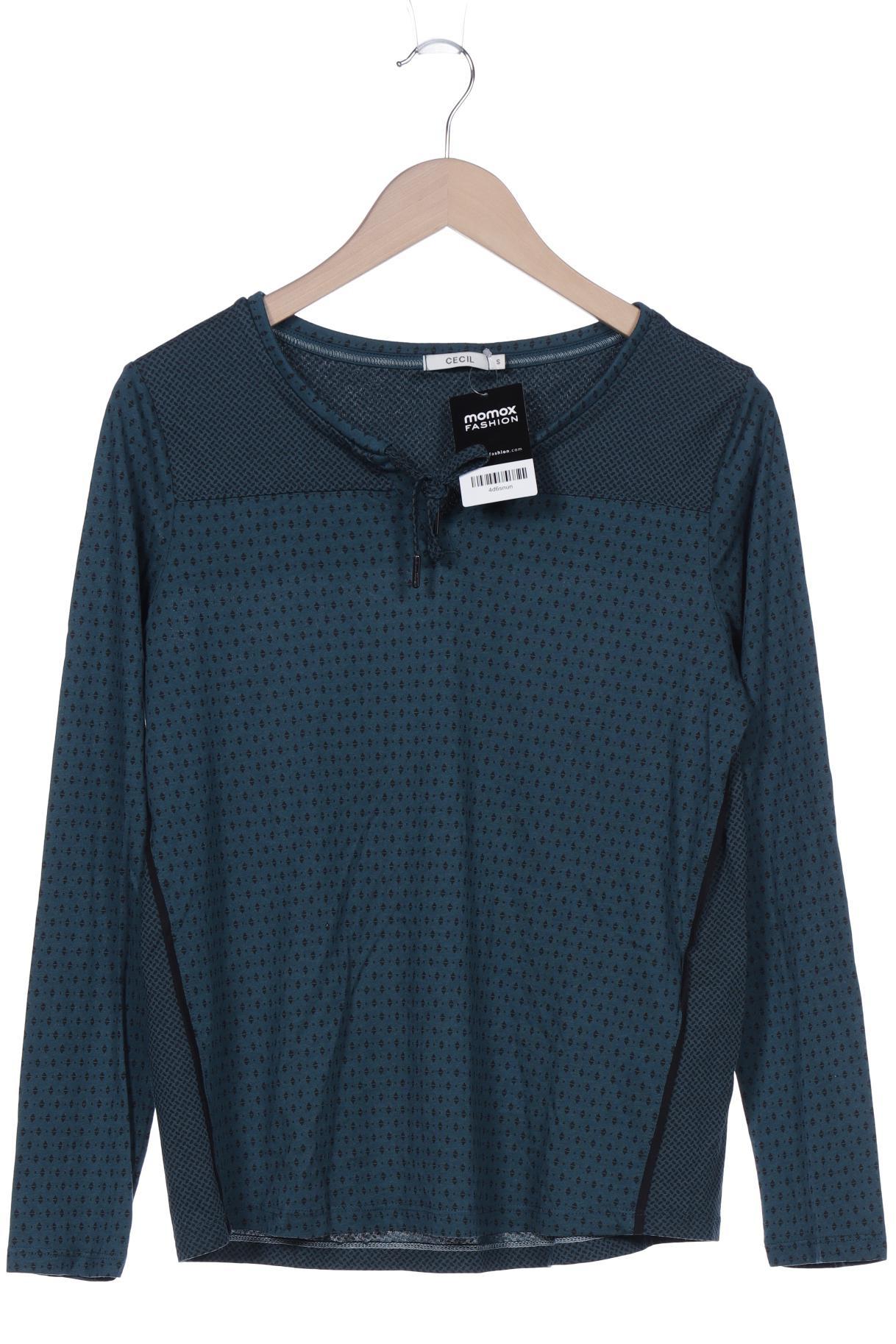 

Cecil Damen Langarmshirt, türkis, Gr. 36