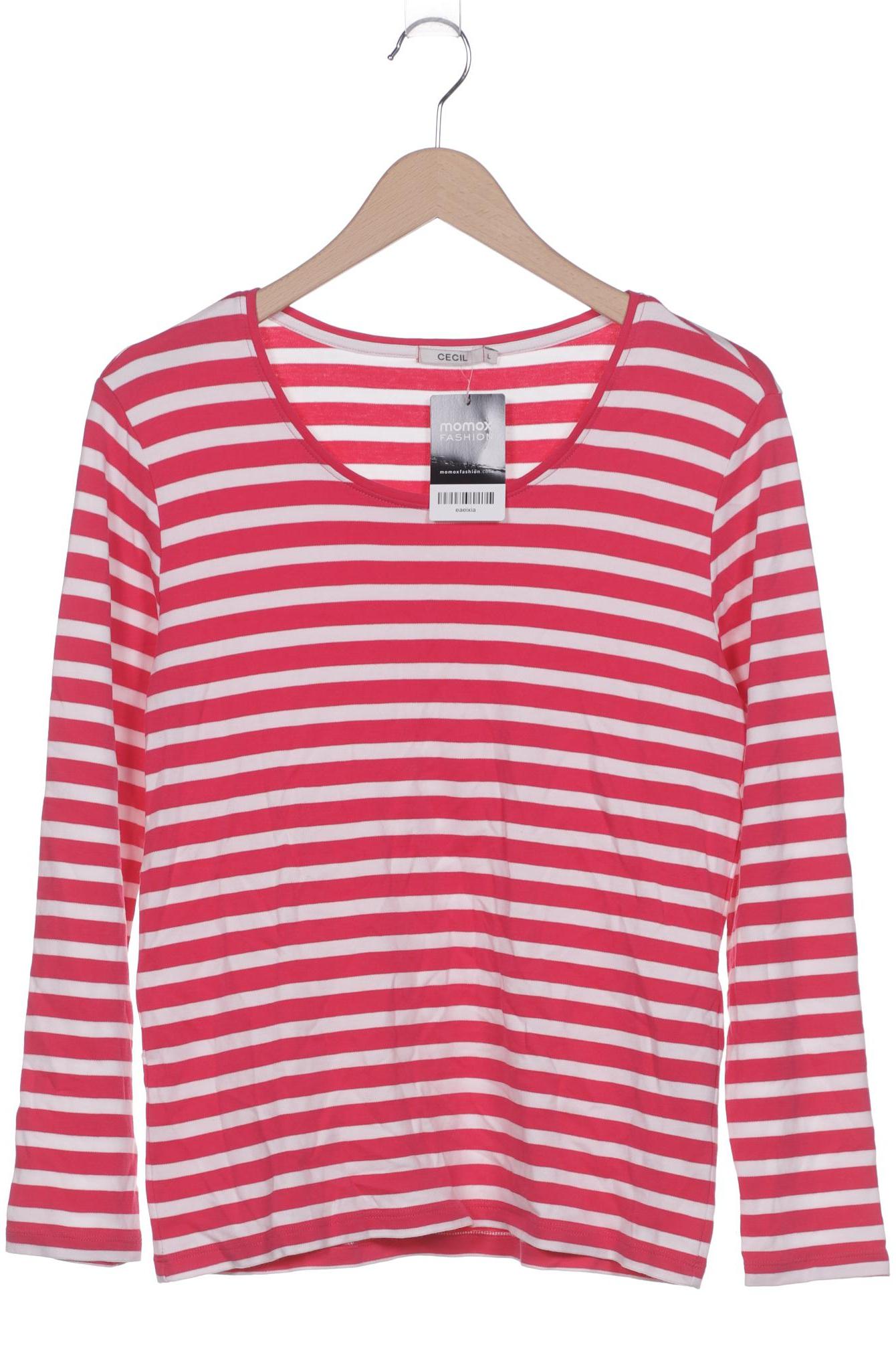 

Cecil Damen Langarmshirt, pink, Gr. 42